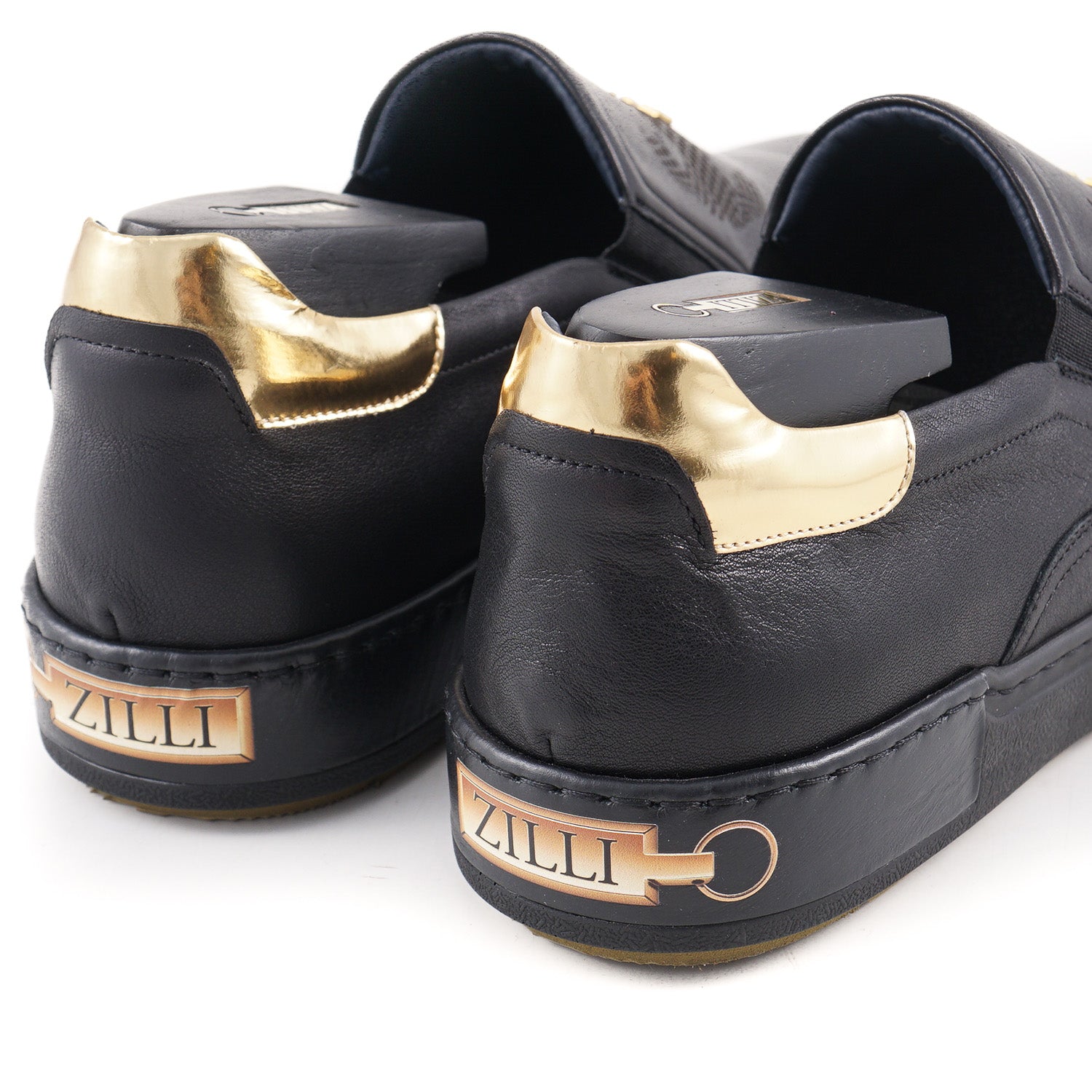 Zilli Calf Leather Slip-On Sneakers - Top Shelf Apparel