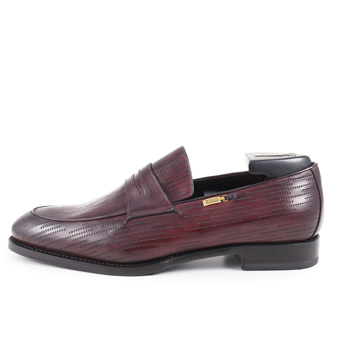 Zilli Burgundy Calf Leather Loafers - Top Shelf Apparel