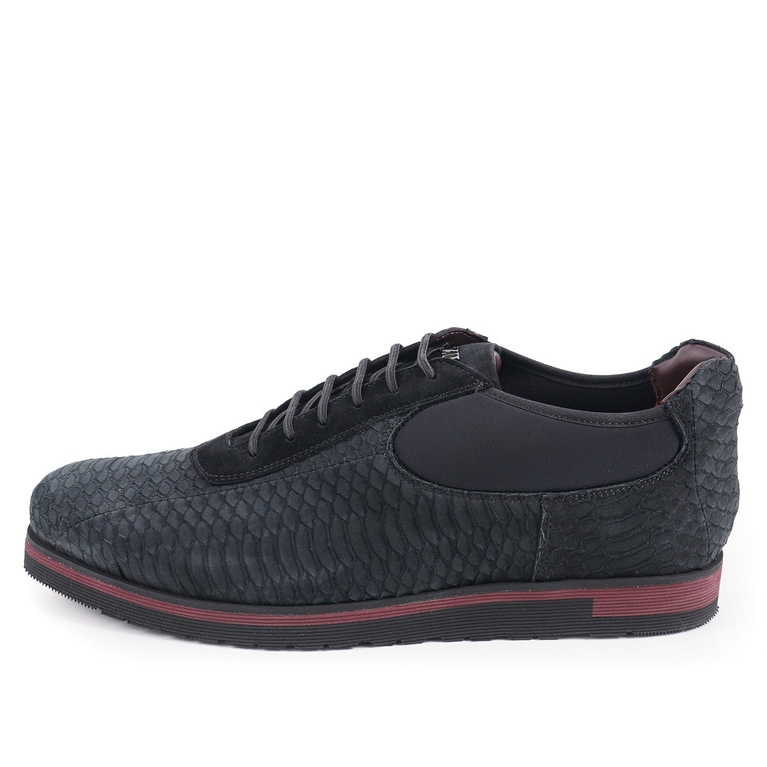 Zilli Matte Black Python Sneakers - Top Shelf Apparel