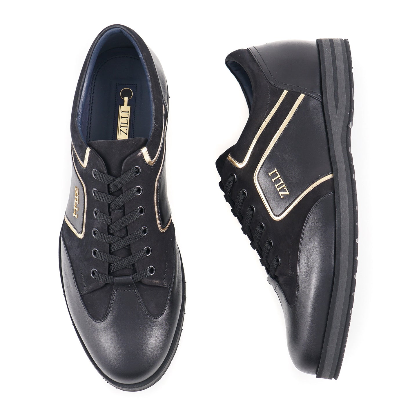 Zilli Calf and Nubuck Leather Sneakers - Top Shelf Apparel