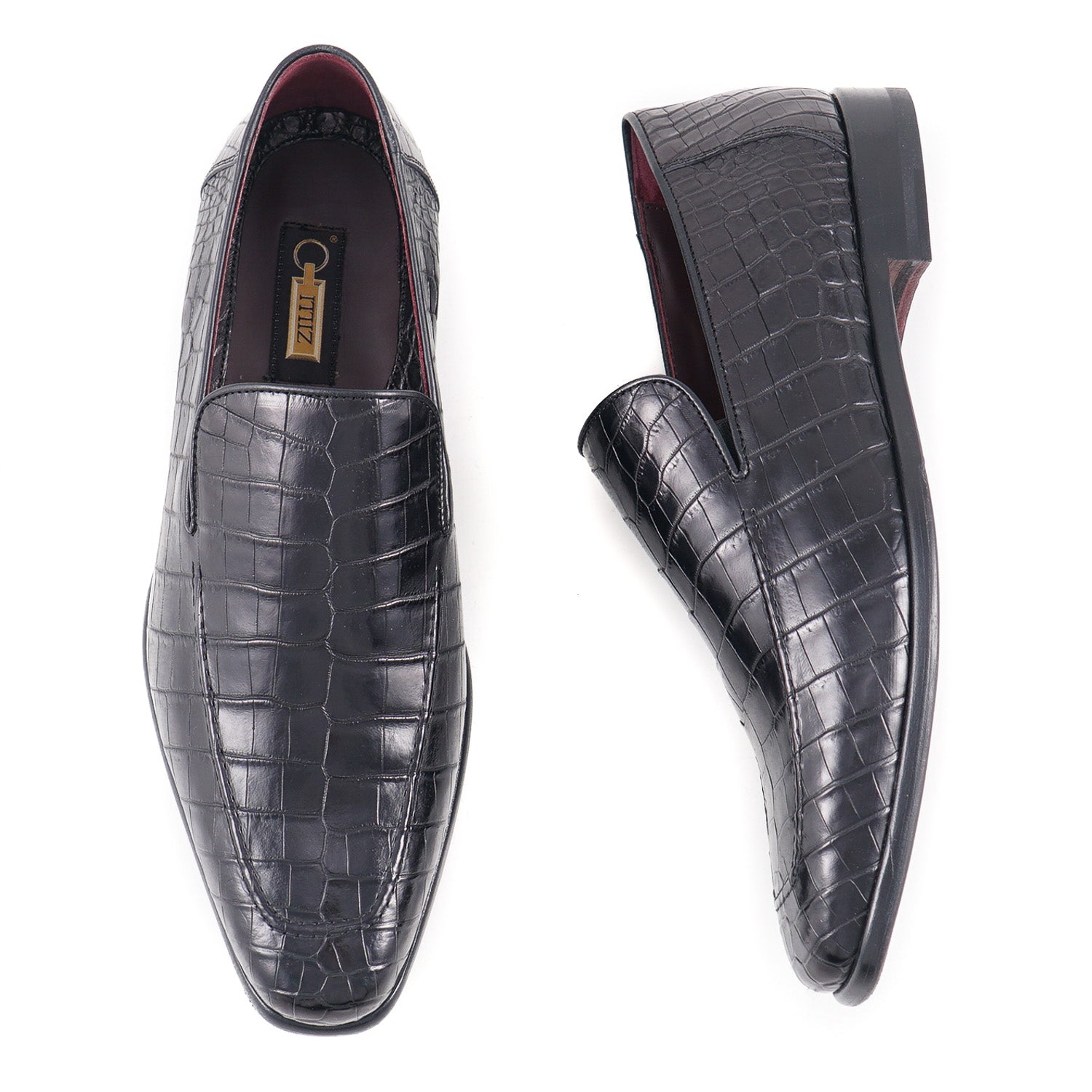 Zilli Black Full Crocodile Loafers - Top Shelf Apparel