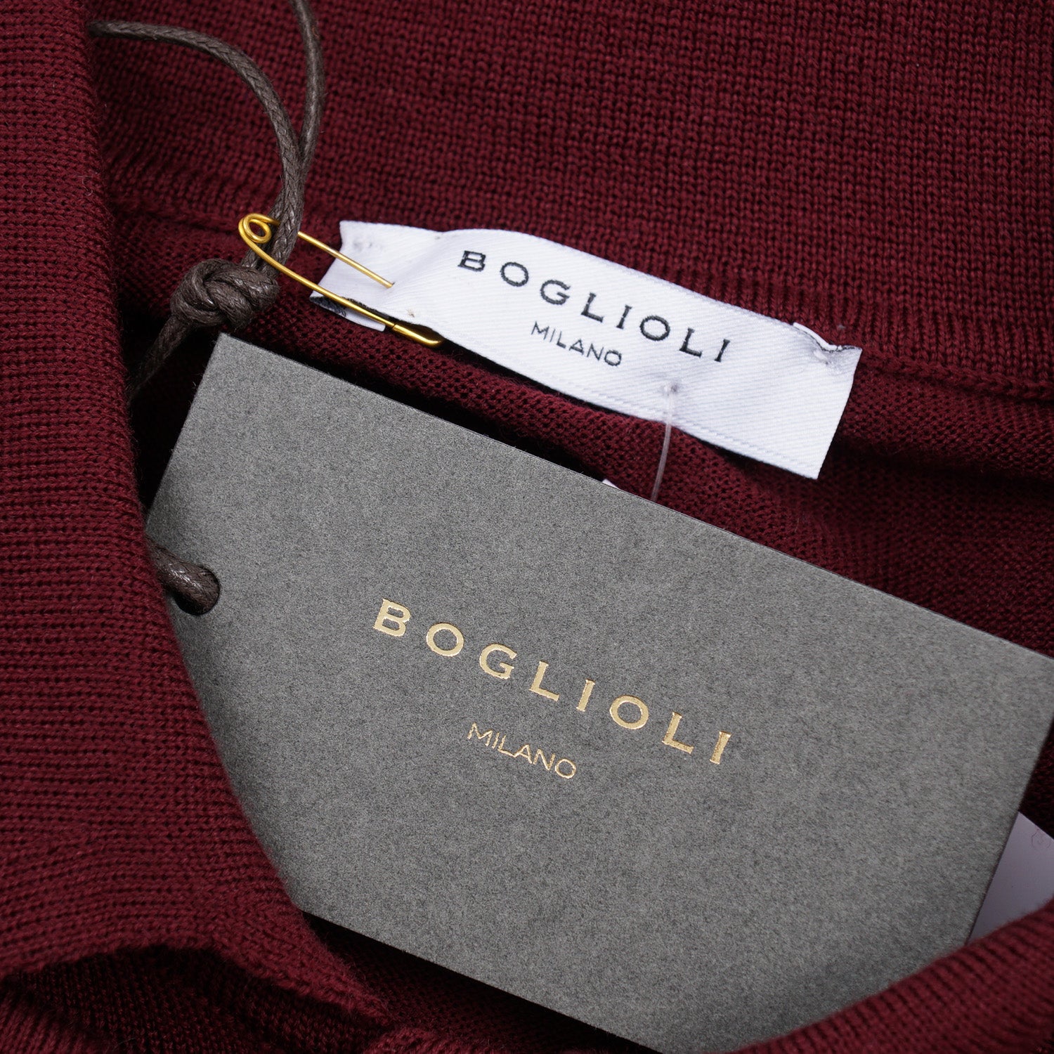Boglioli Superfine Merino Wool Polo Sweater - Top Shelf Apparel