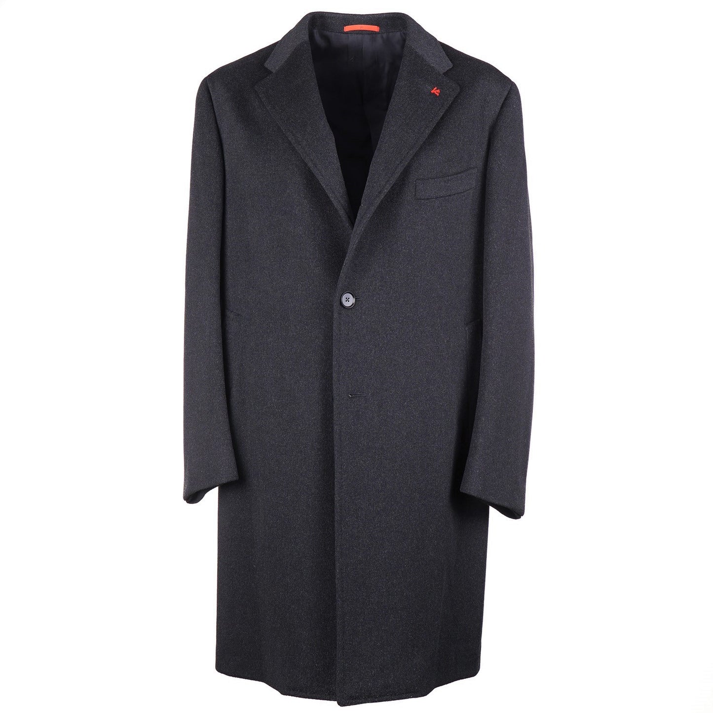 Isaia Charcoal Gray Wool Overcoat - Top Shelf Apparel