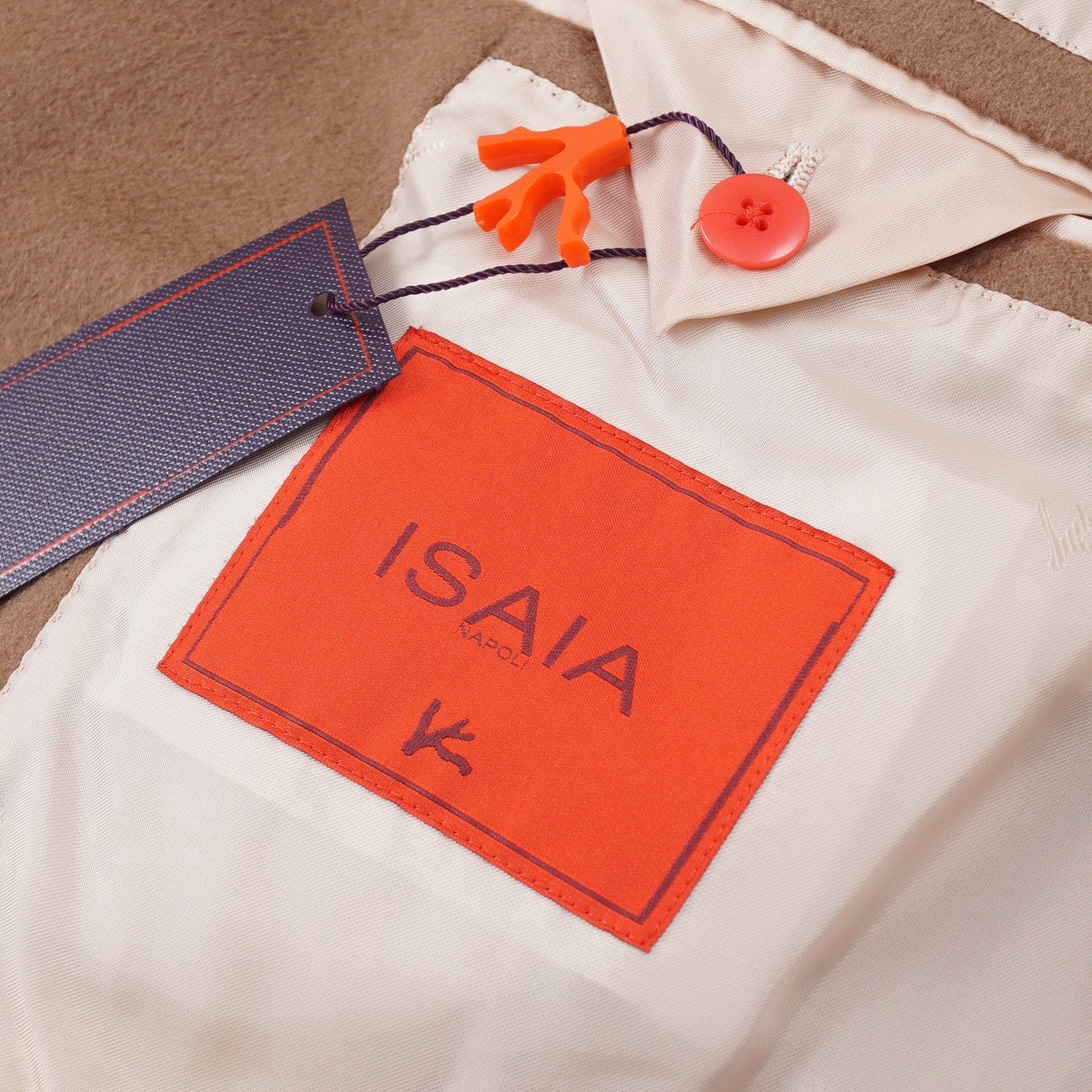 Isaia Tan Cashmere Overcoat - Top Shelf Apparel
