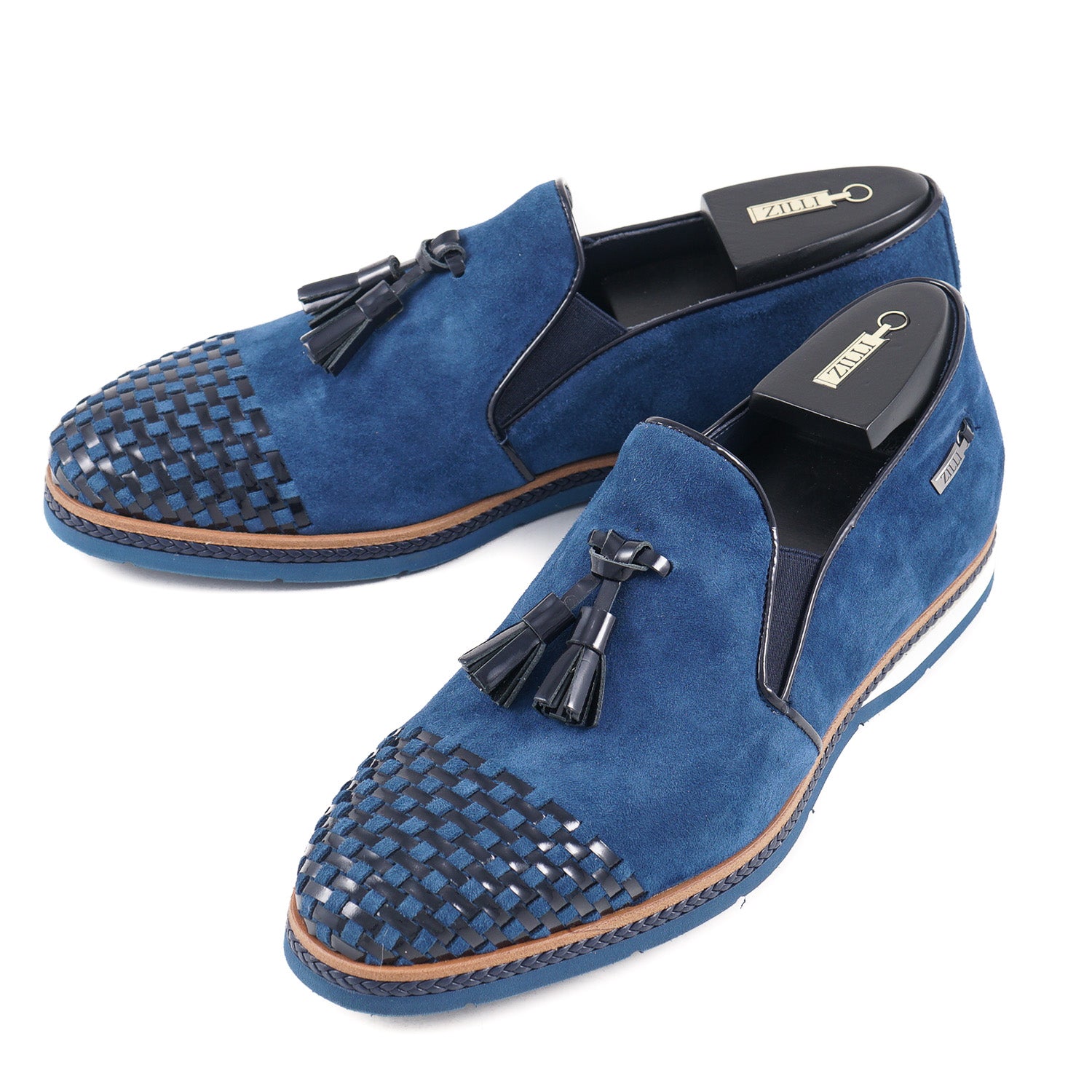 Zilli Suede Tassel Loafer with Woven Detail - Top Shelf Apparel