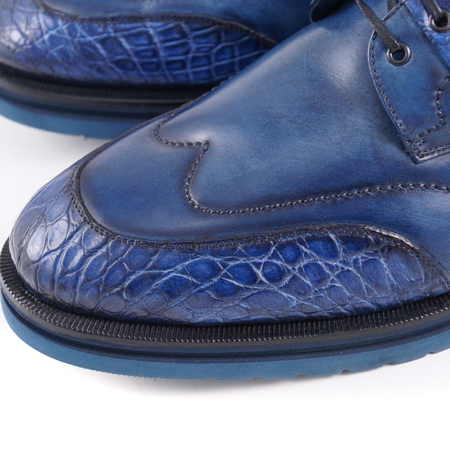 Zilli Crocodile and Calf Leather Derby - Top Shelf Apparel