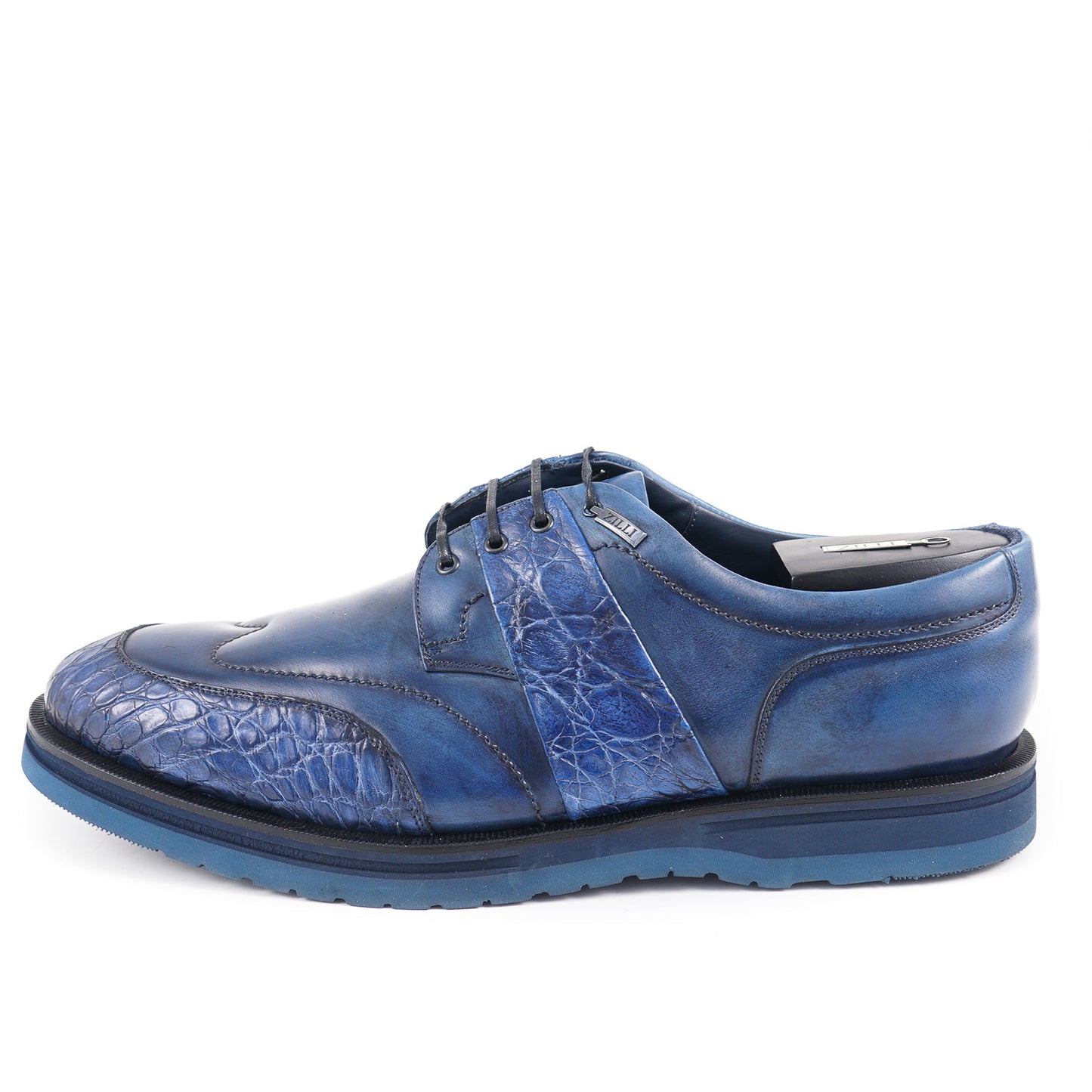 Zilli Crocodile and Calf Leather Derby - Top Shelf Apparel