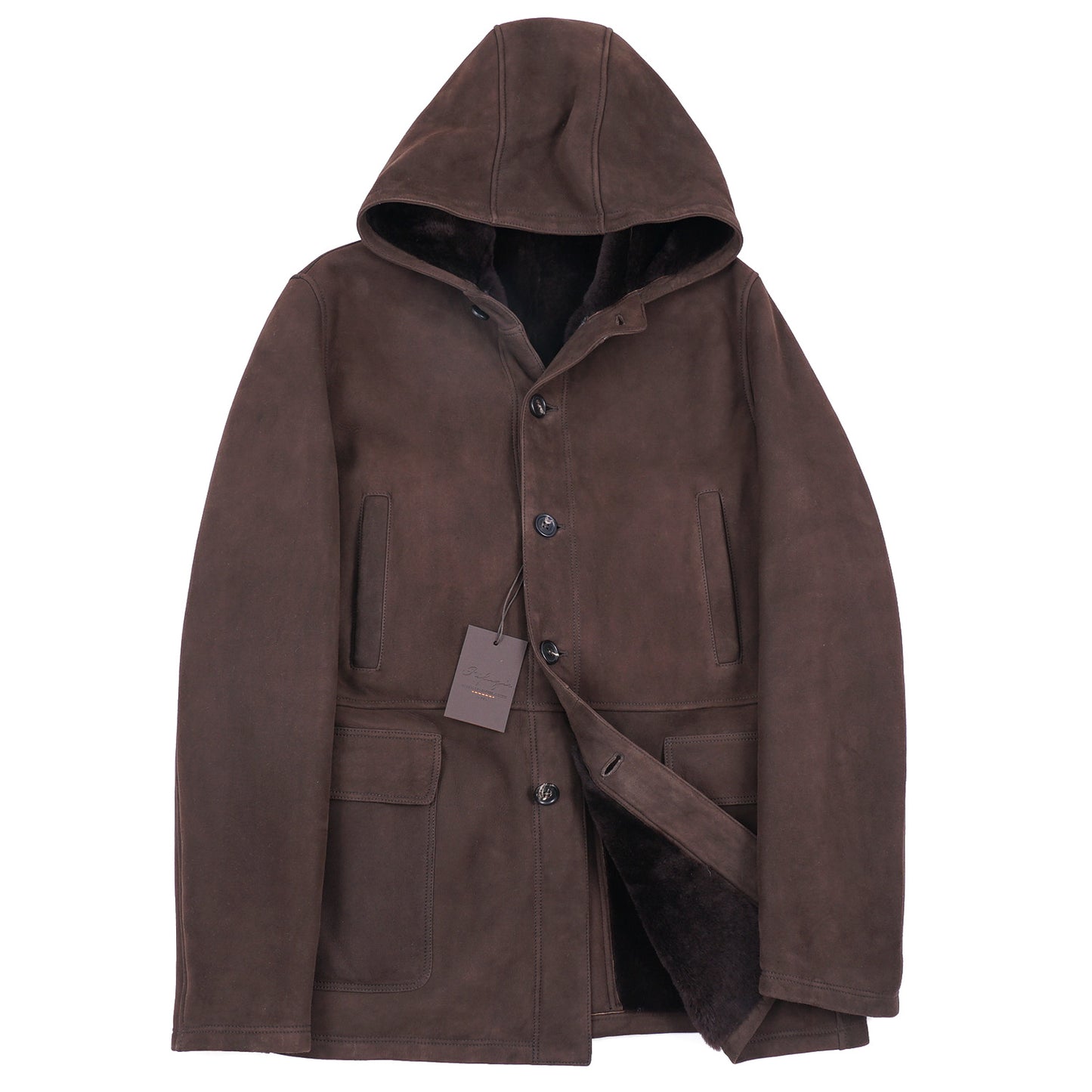 Rifugio Shearling Leather Hooded Parka - Top Shelf Apparel