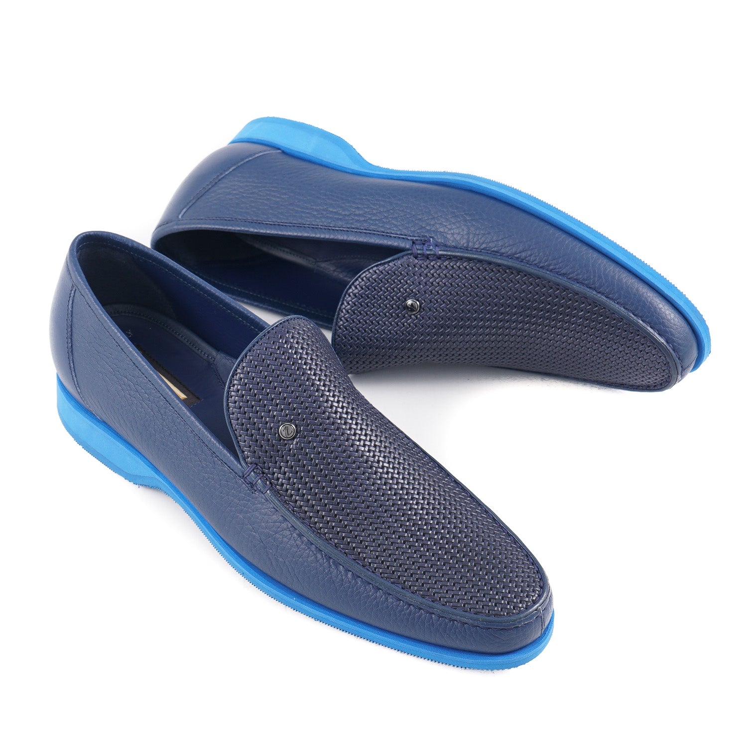 Zilli Soft Leather Loafer with Woven Detail - Top Shelf Apparel