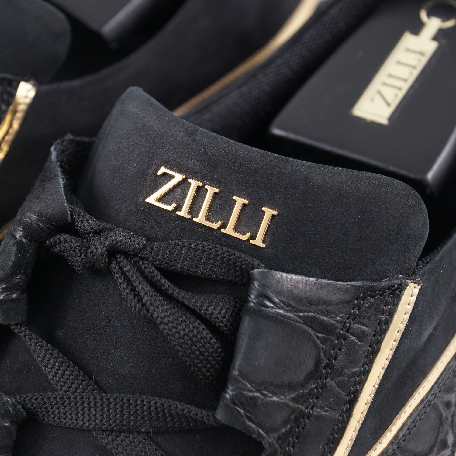 Zilli Matte Crocodile and Nubuck Calf Sneakers - Top Shelf Apparel