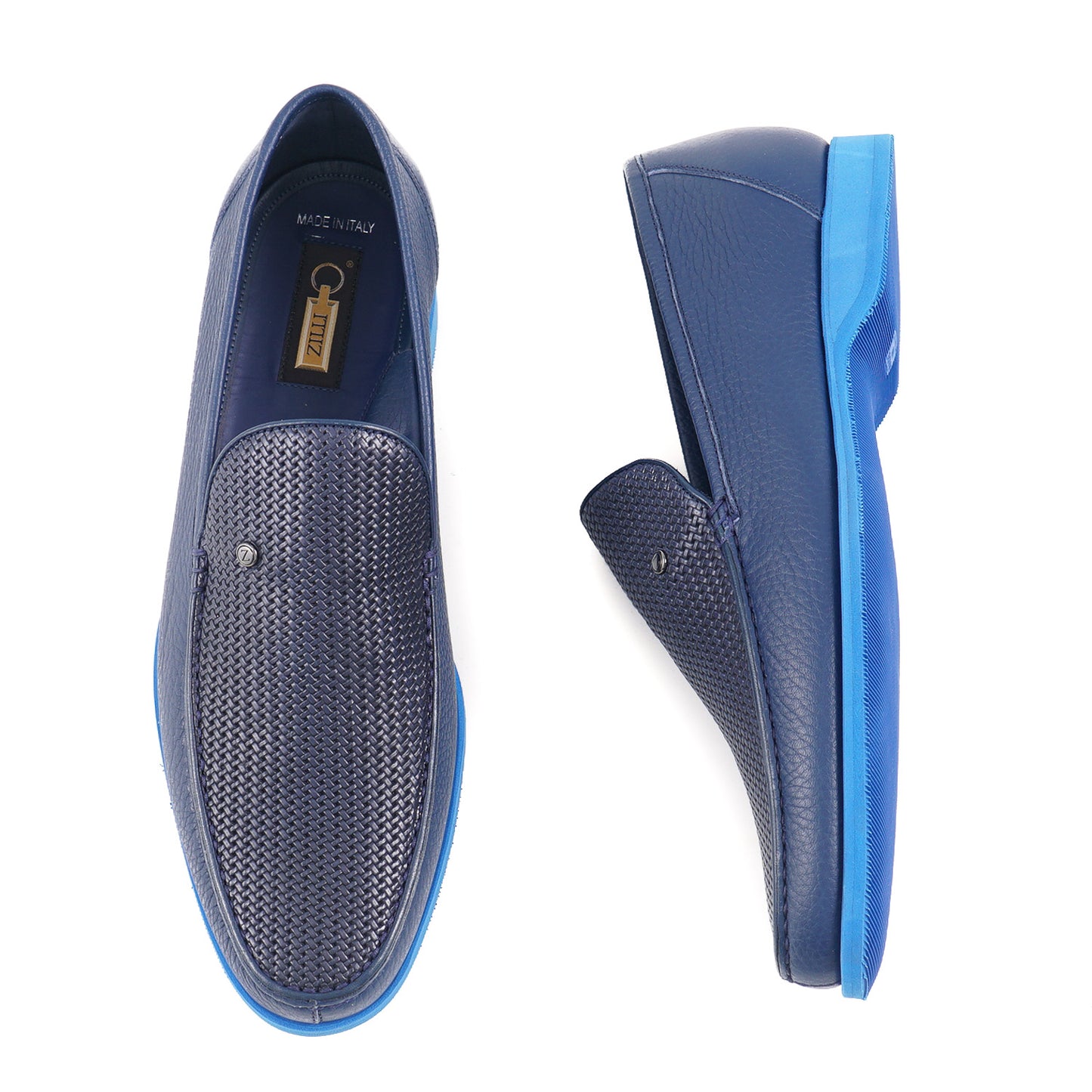 Zilli Soft Leather Loafer with Woven Detail - Top Shelf Apparel