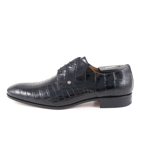 Zilli Beaver Fur Lined Crocodile Derby 12