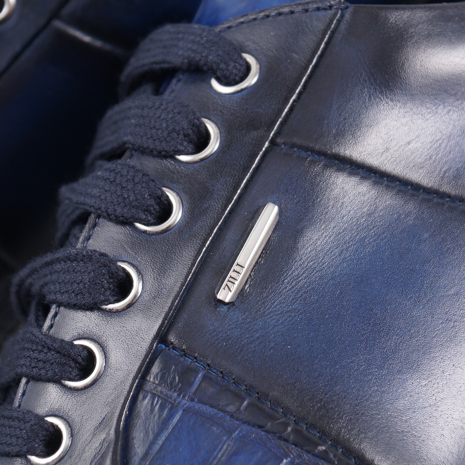 Zilli Crocodile and Calf Leather Sneakers - Top Shelf Apparel