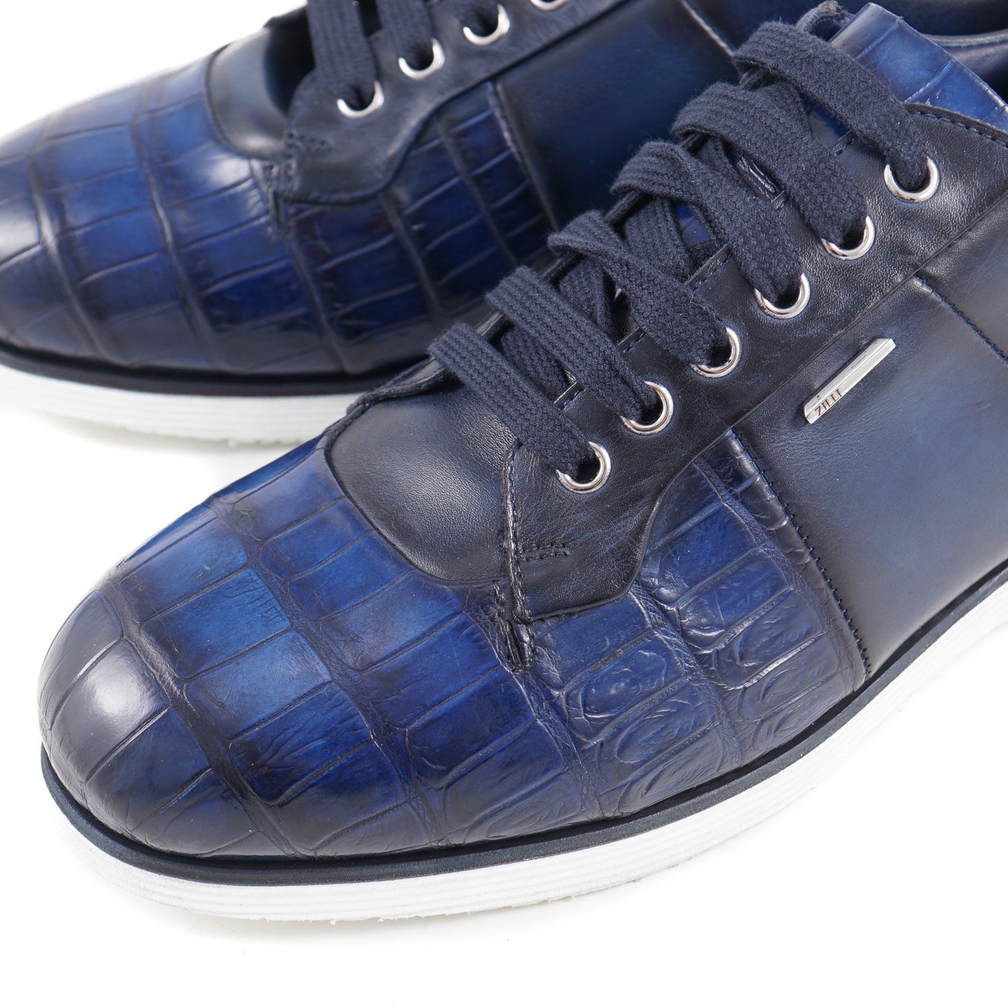 Zilli Crocodile and Calf Leather Sneakers - Top Shelf Apparel