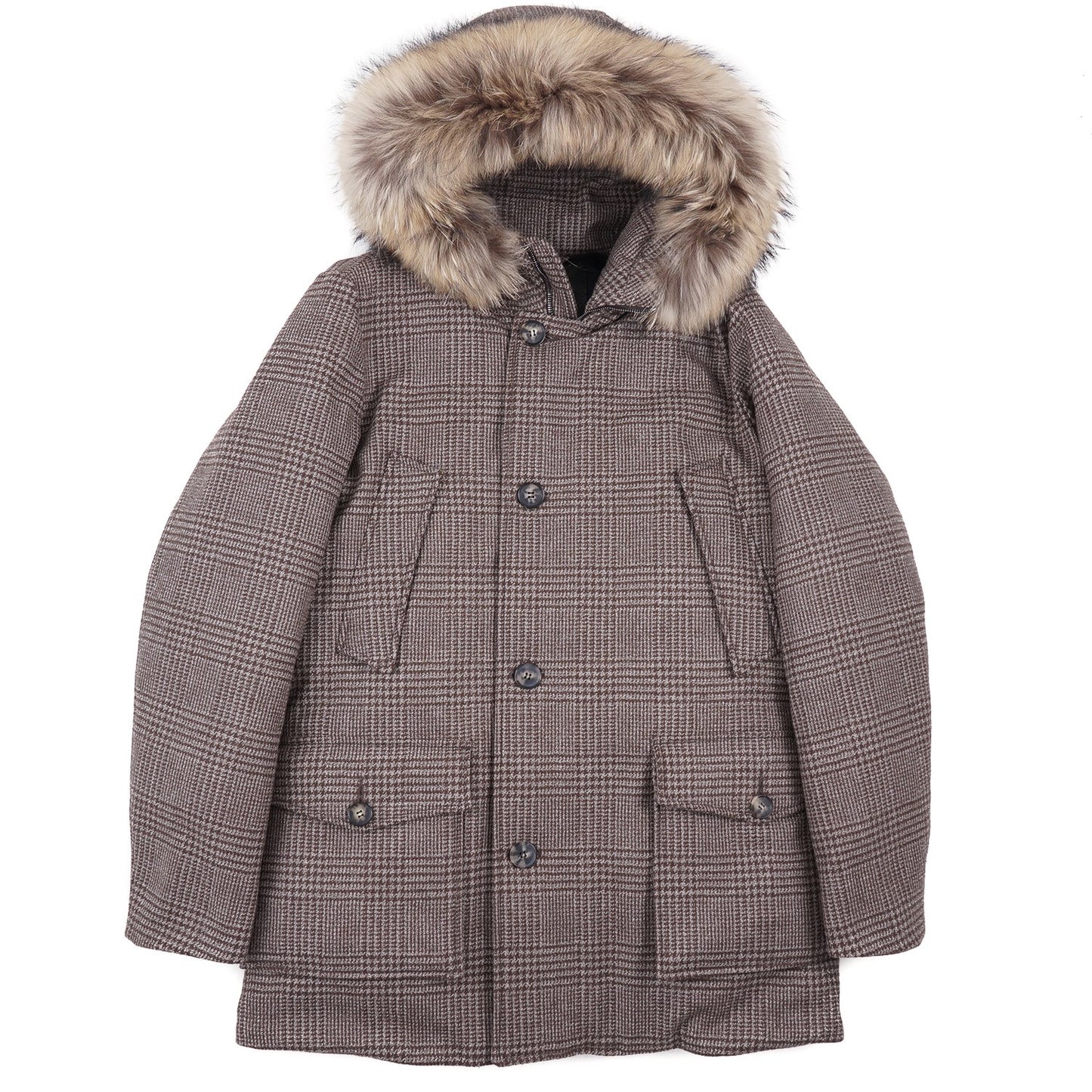 Rifugio Down-Filled Wool Parka with Fur Hood - Top Shelf Apparel