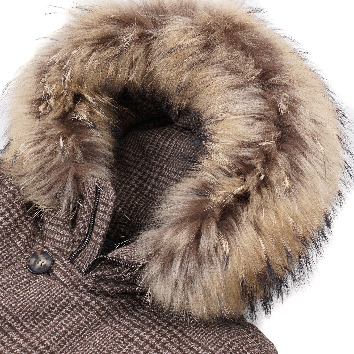 Rifugio Down-Filled Wool Parka with Fur Hood - Top Shelf Apparel