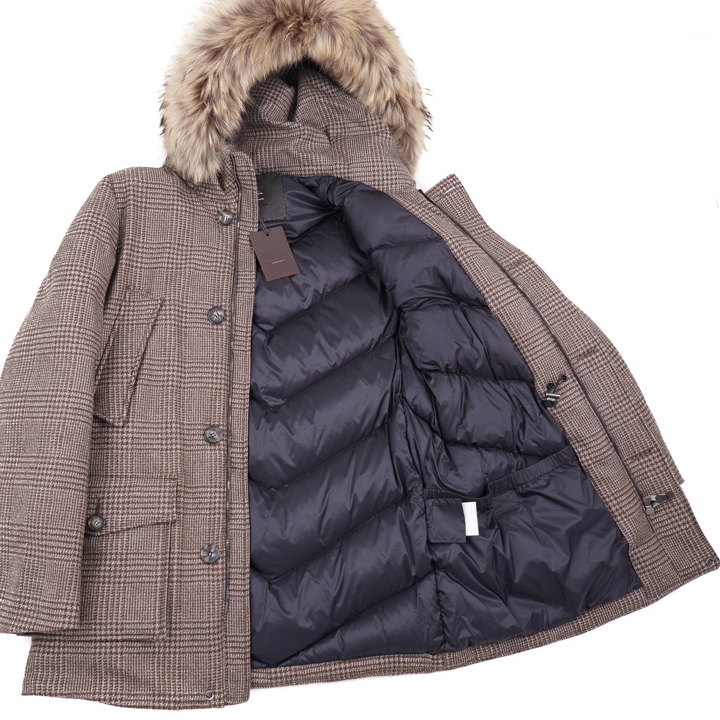 Rifugio Down-Filled Wool Parka with Fur Hood - Top Shelf Apparel