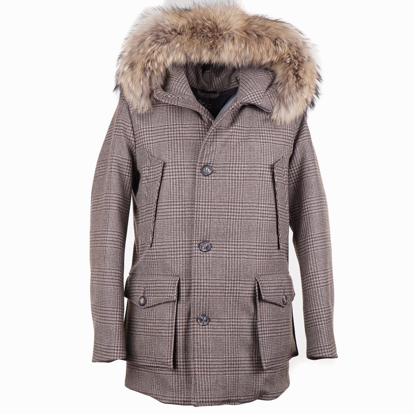 Rifugio Down-Filled Wool Parka with Fur Hood - Top Shelf Apparel