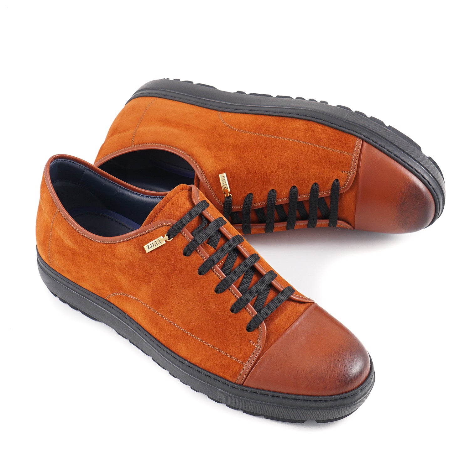 Zilli Suede and Calf Leather Sneakers - Top Shelf Apparel