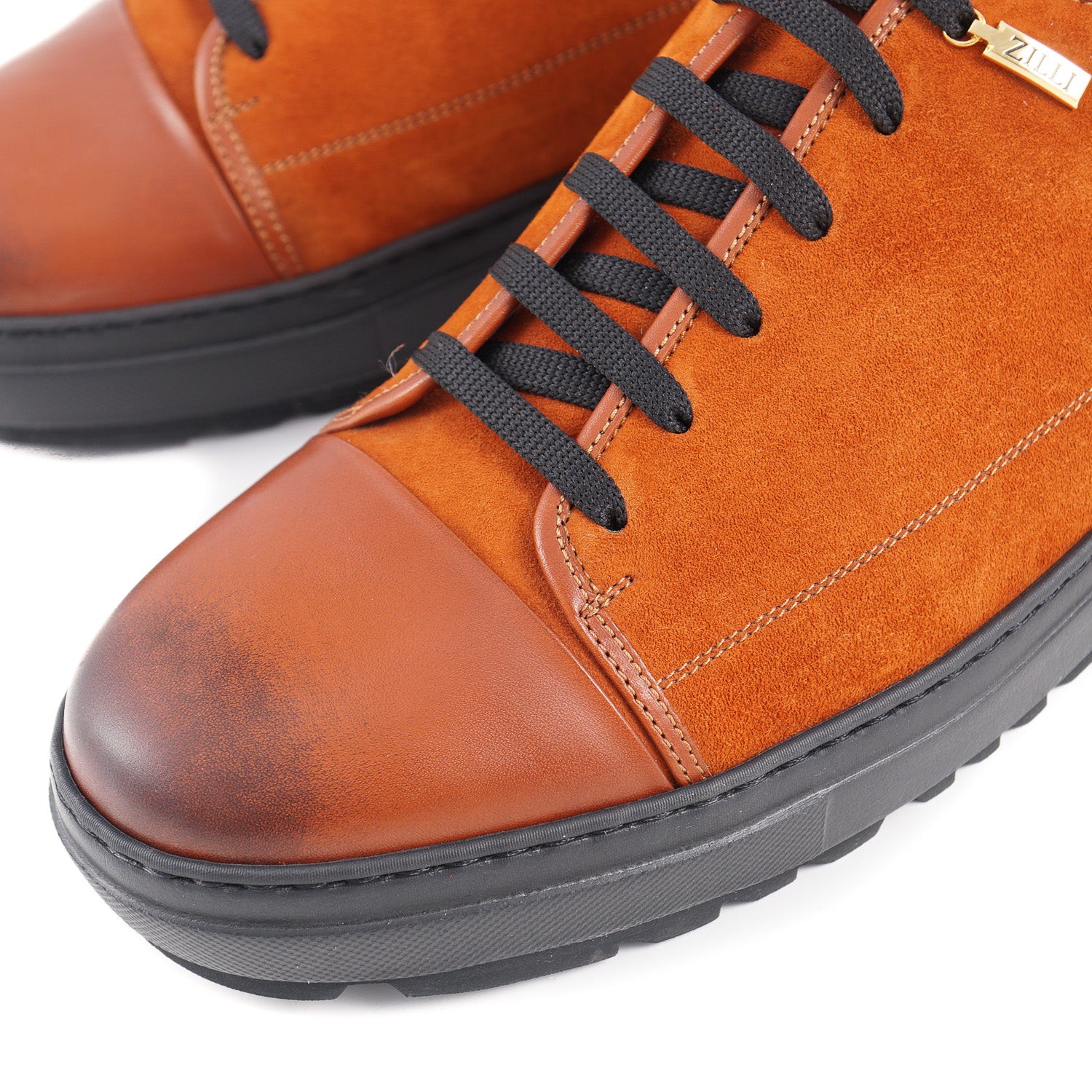 Zilli Suede and Calf Leather Sneakers - Top Shelf Apparel