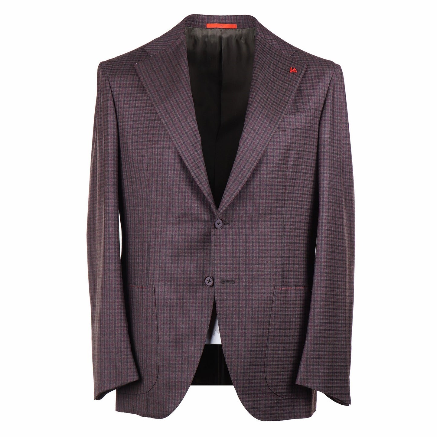 Isaia Damier Check Wool Sport Coat - Top Shelf Apparel