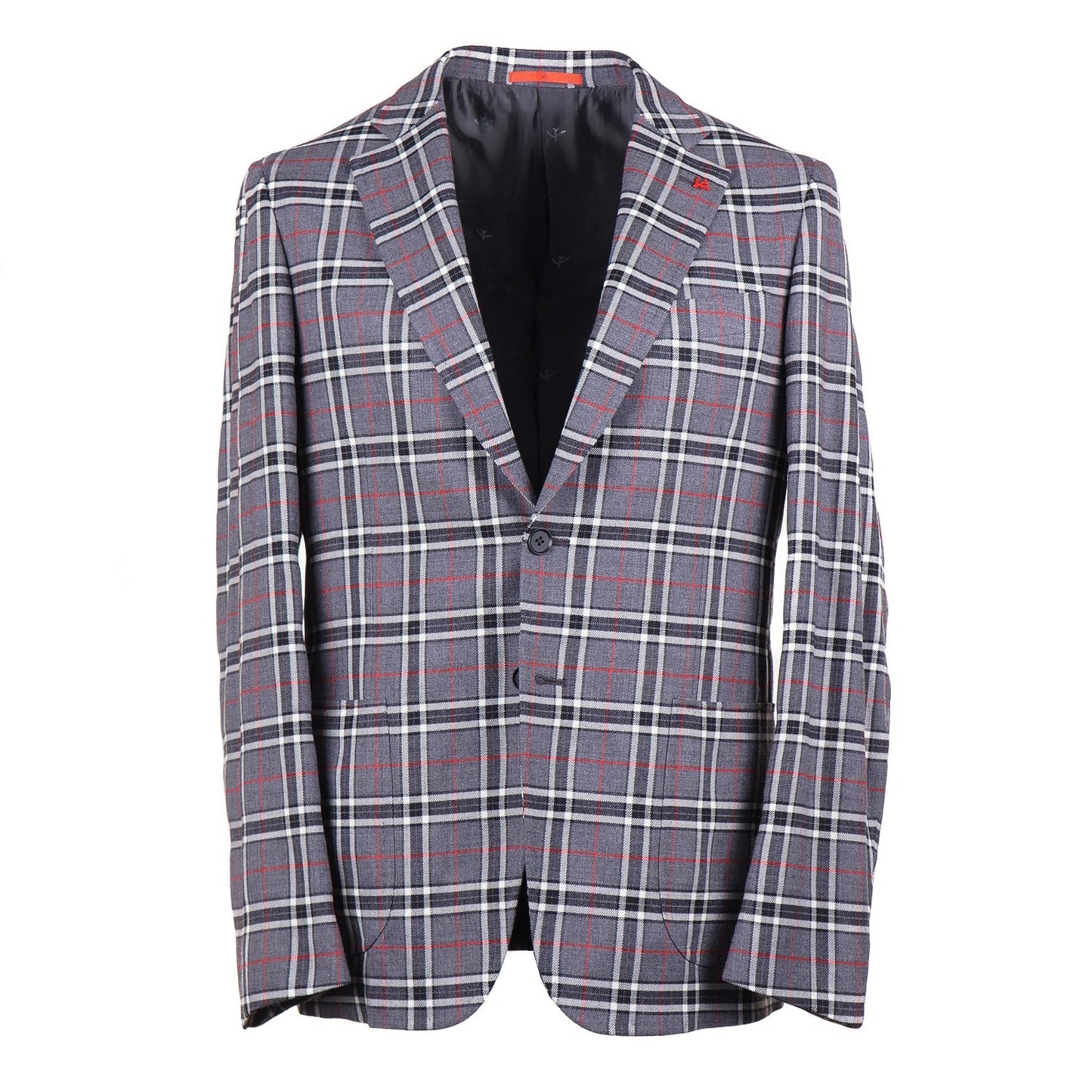 Isaia Slim-Fit Plaid Wool Sport Coat - Top Shelf Apparel