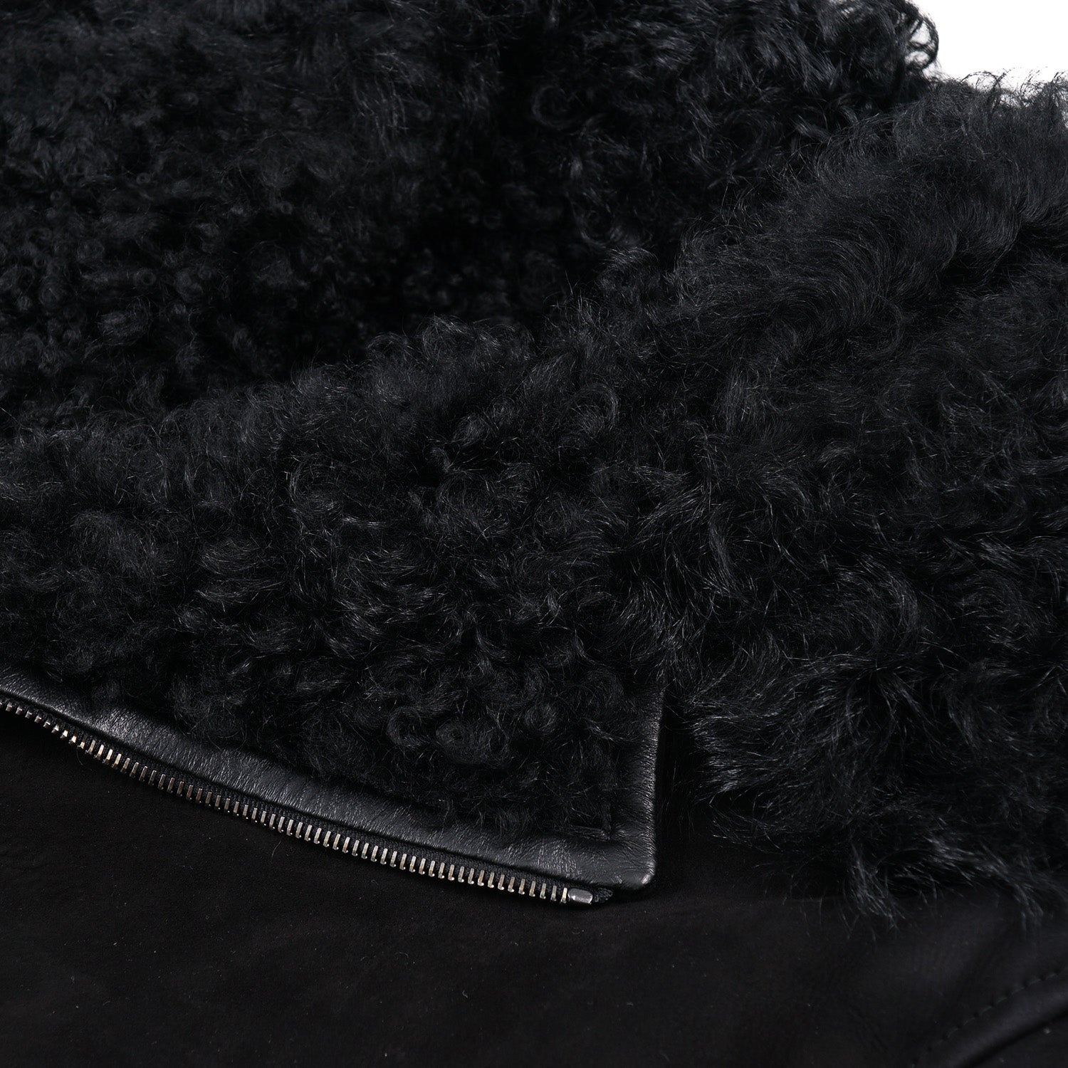 Isaia Shearling Leather Moto Jacket - Top Shelf Apparel