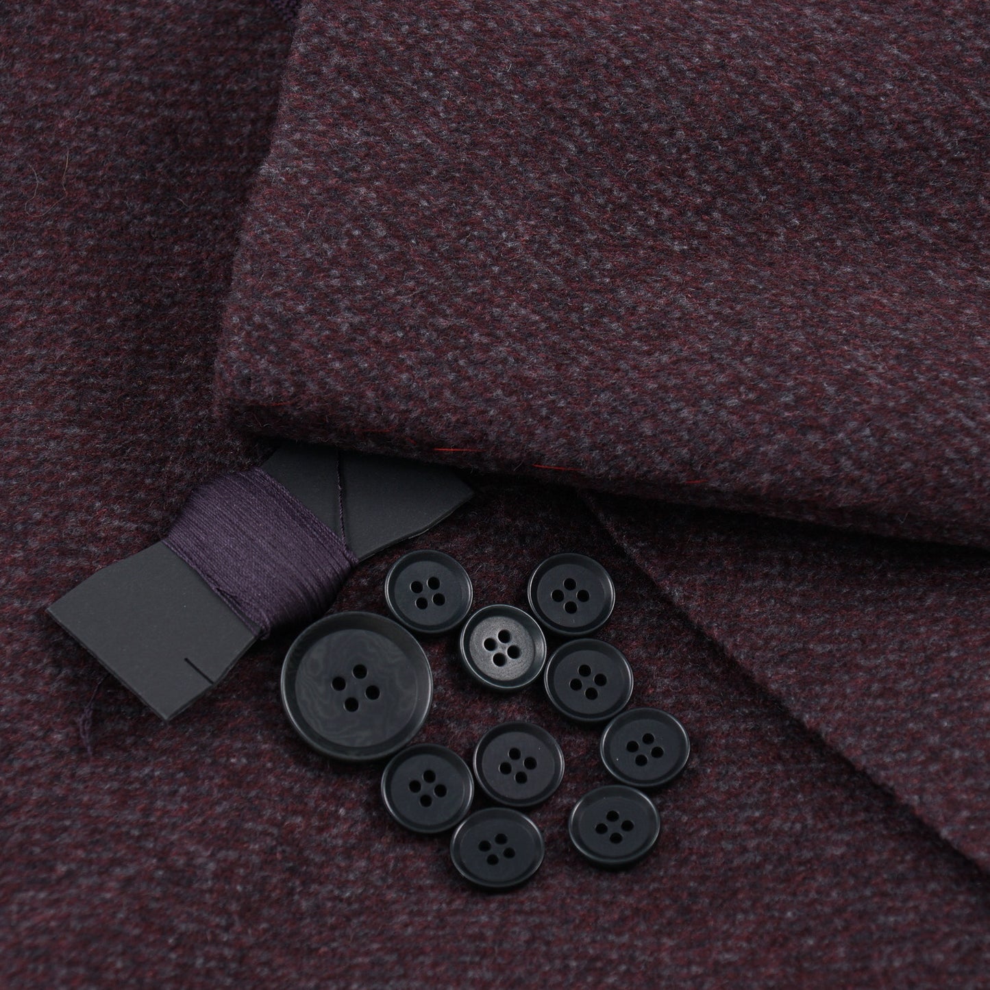 Isaia Purple Mélange Wool Overcoat - Top Shelf Apparel