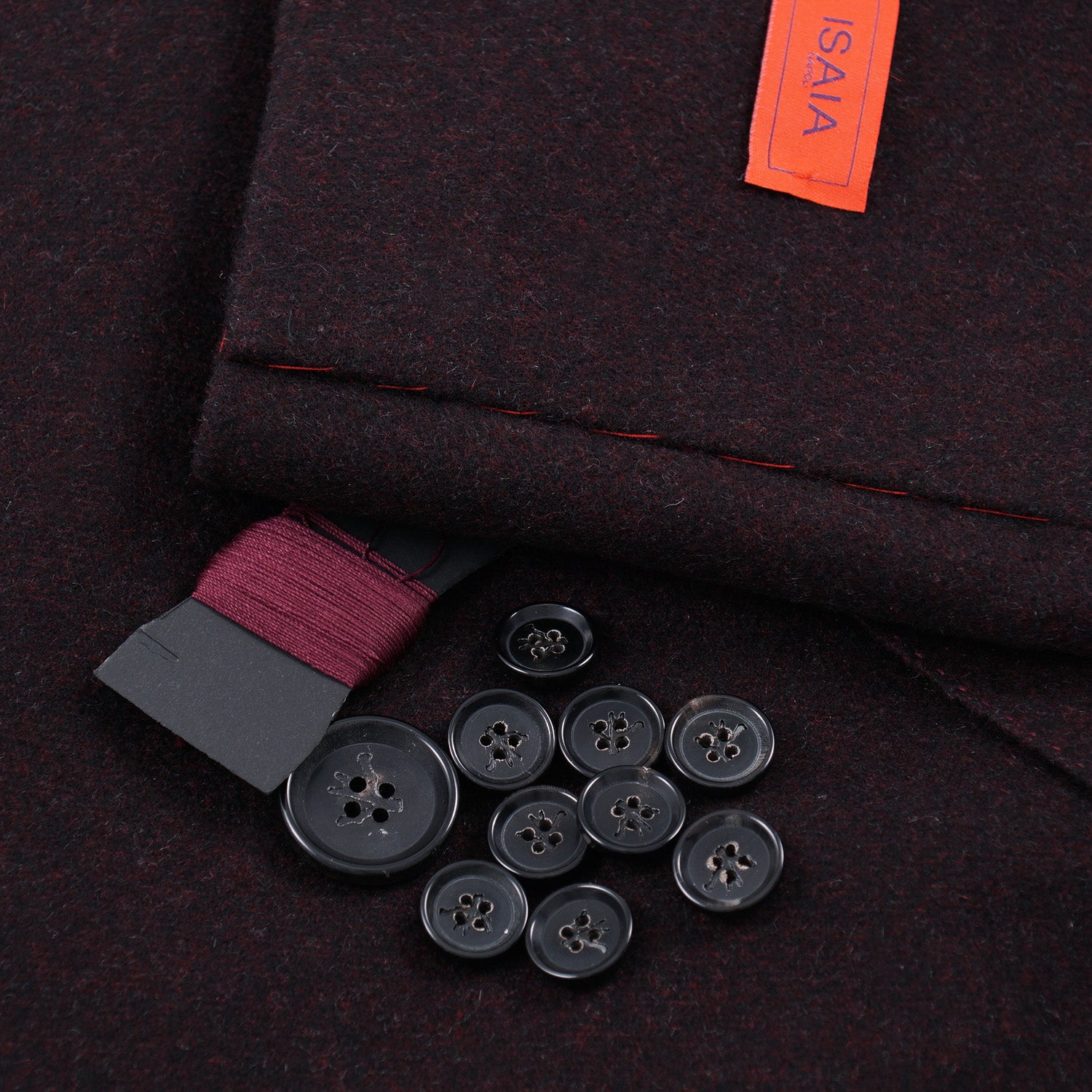 Isaia 'Portofino' Burgundy Cashmere Overcoat - Top Shelf Apparel