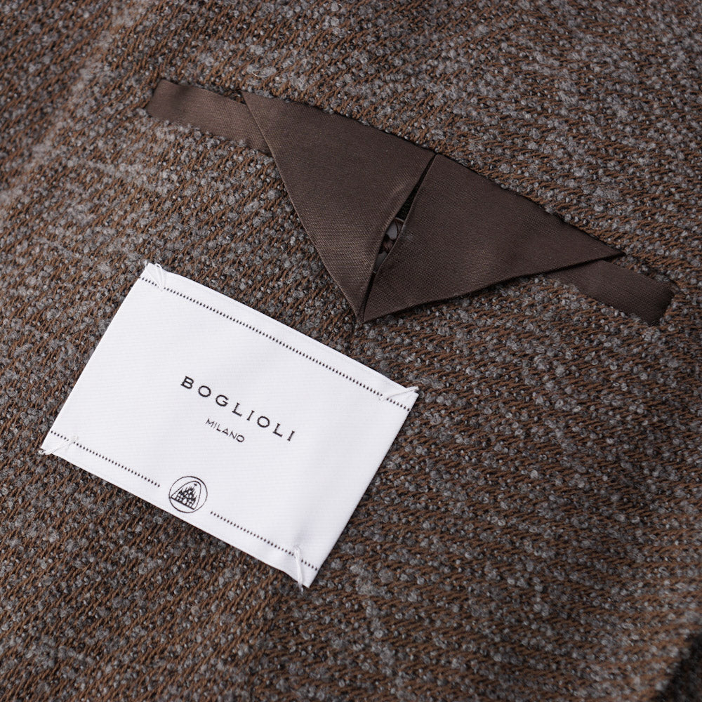 Boglioli Brown-Gray Patterned Wool Sport Coat - Top Shelf Apparel