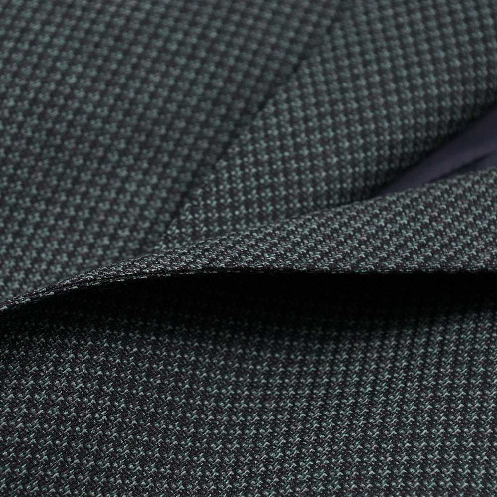 Isaia Dark Green Woven Wool Sport Coat - Top Shelf Apparel