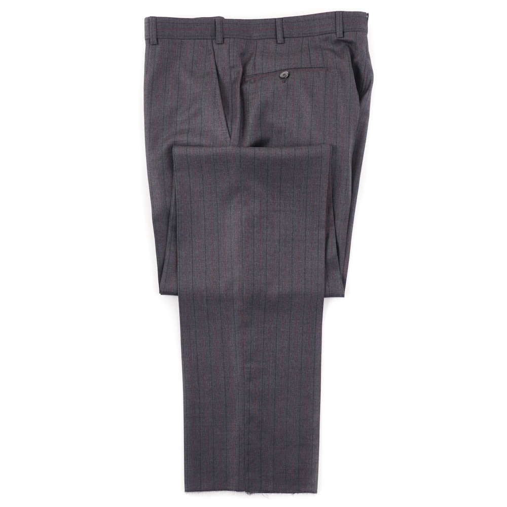 Isaia Gray Stripe Super 140s Wool Suit - Top Shelf Apparel