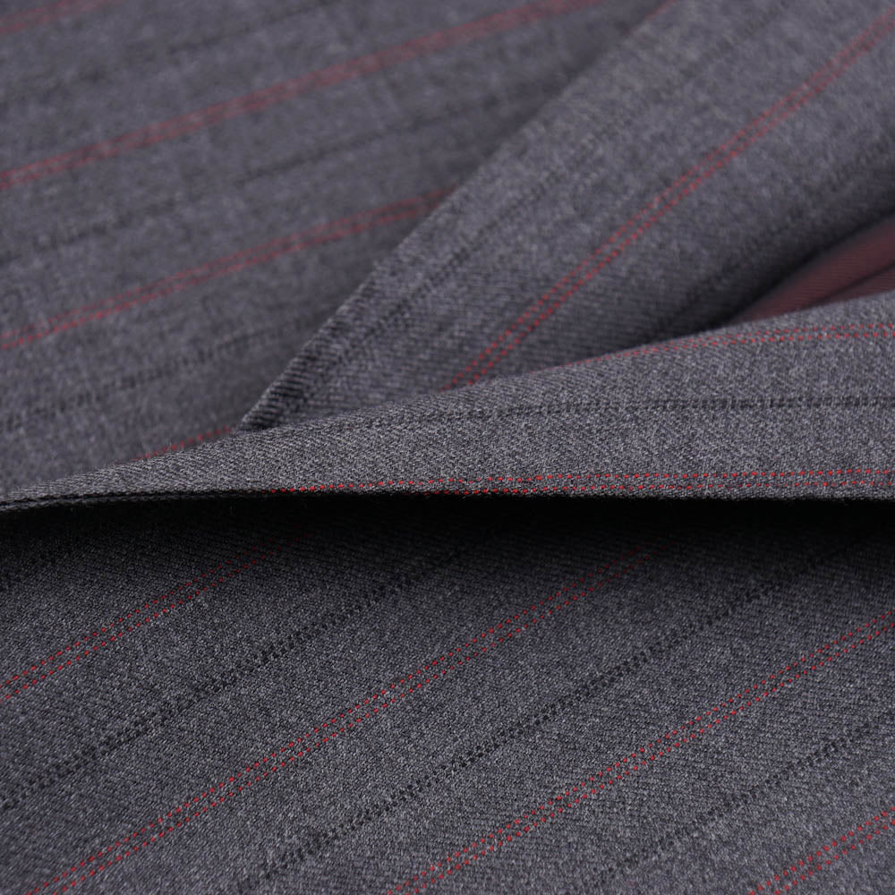 Isaia Gray Stripe Super 140s Wool Suit - Top Shelf Apparel