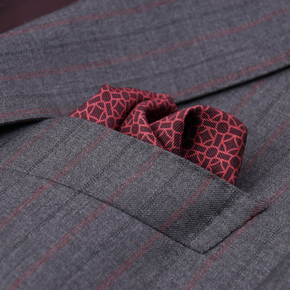 Isaia Gray Stripe Super 140s Wool Suit - Top Shelf Apparel