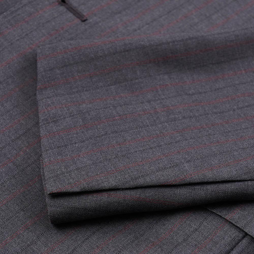 Isaia Gray Stripe Super 140s Wool Suit - Top Shelf Apparel