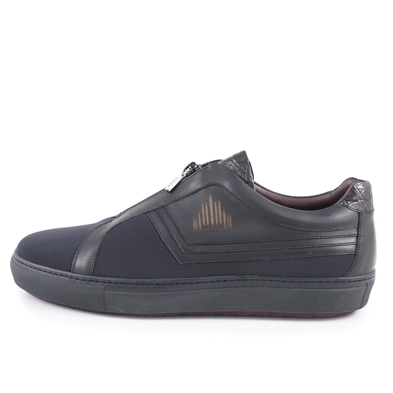 Zilli Neoprene and Calf Leather Sneakers - Top Shelf Apparel