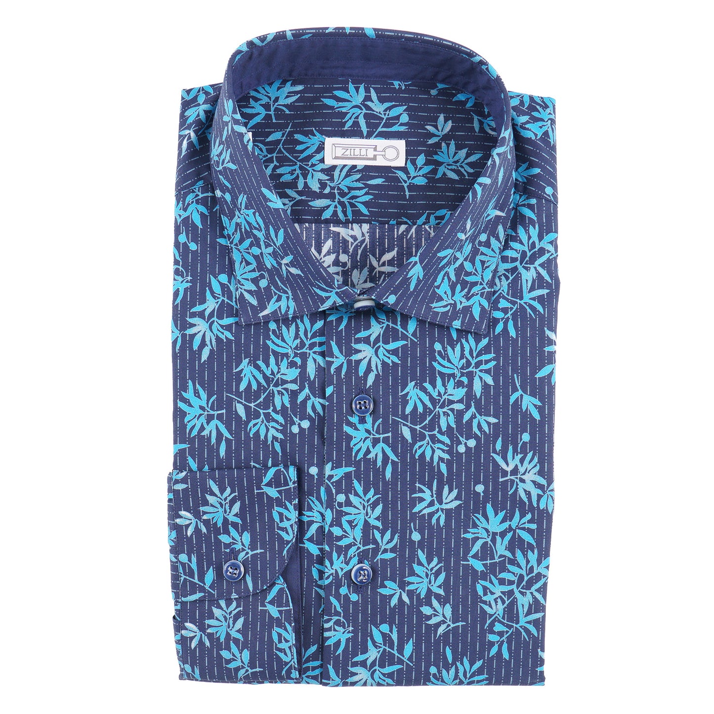 Zilli Tailored-Fit Shirt with Floral Print - Top Shelf Apparel