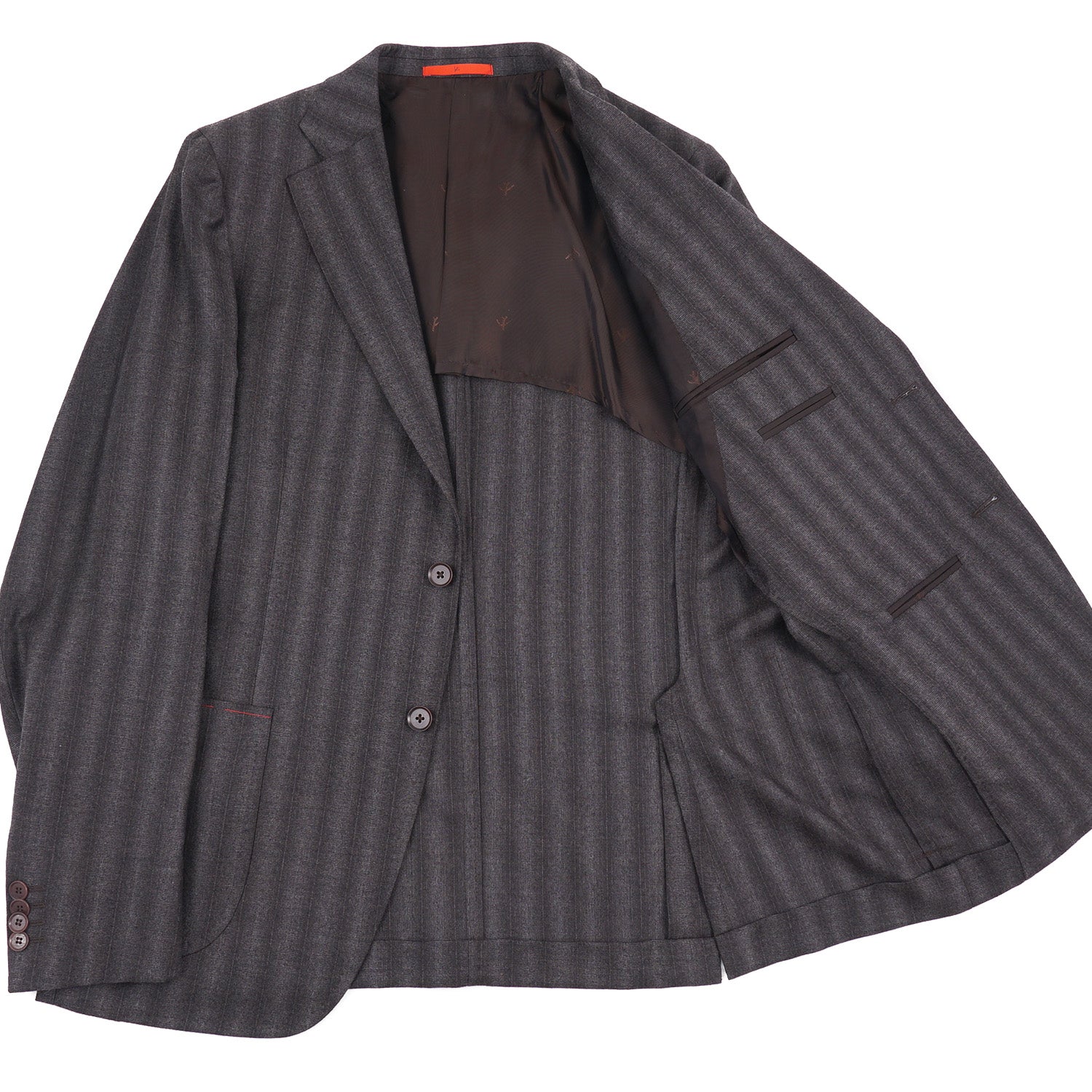 Isaia Slim-Fit Shadow Stripe Wool Suit - Top Shelf Apparel
