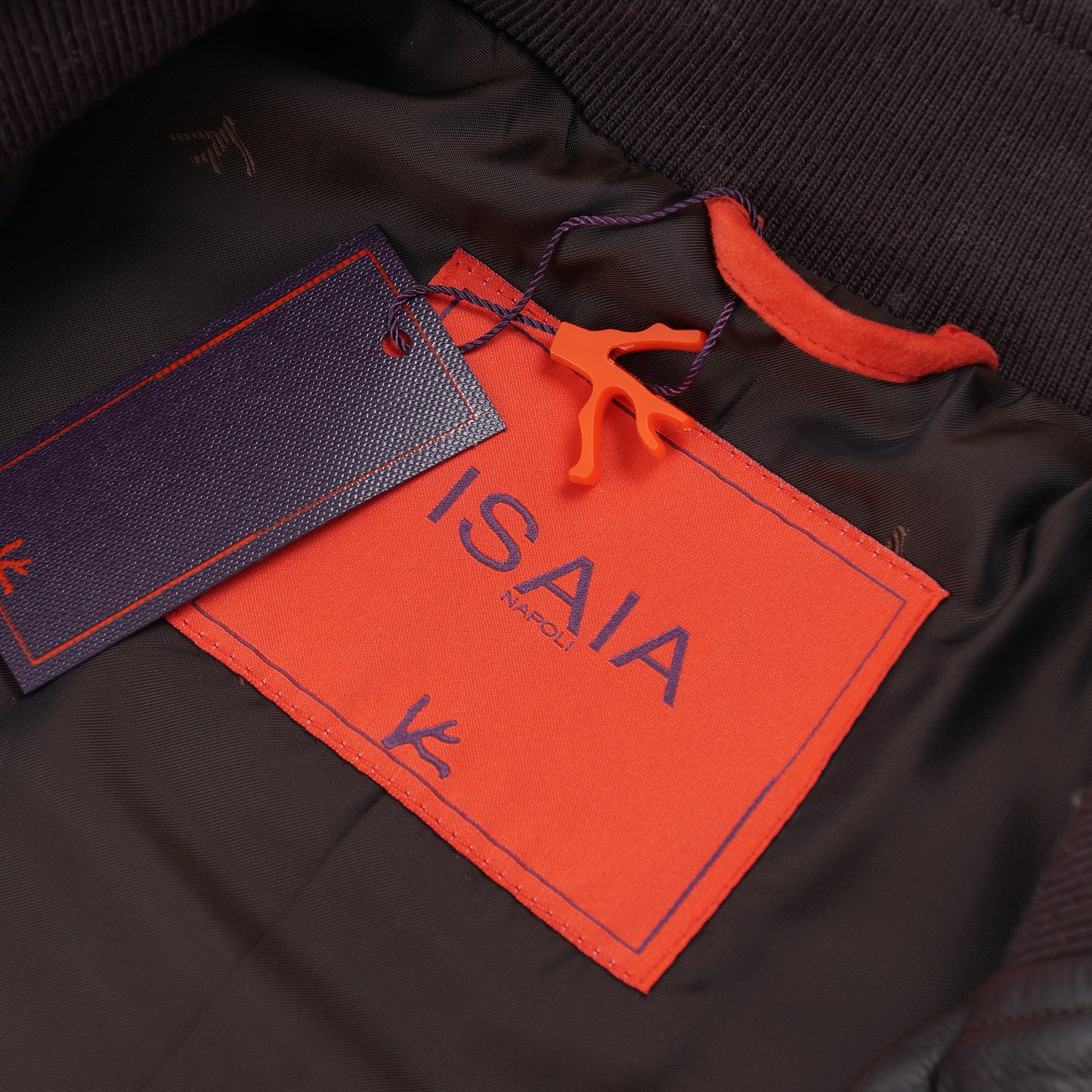 Isaia Calfskin Leather Bomber Jacket - Top Shelf Apparel