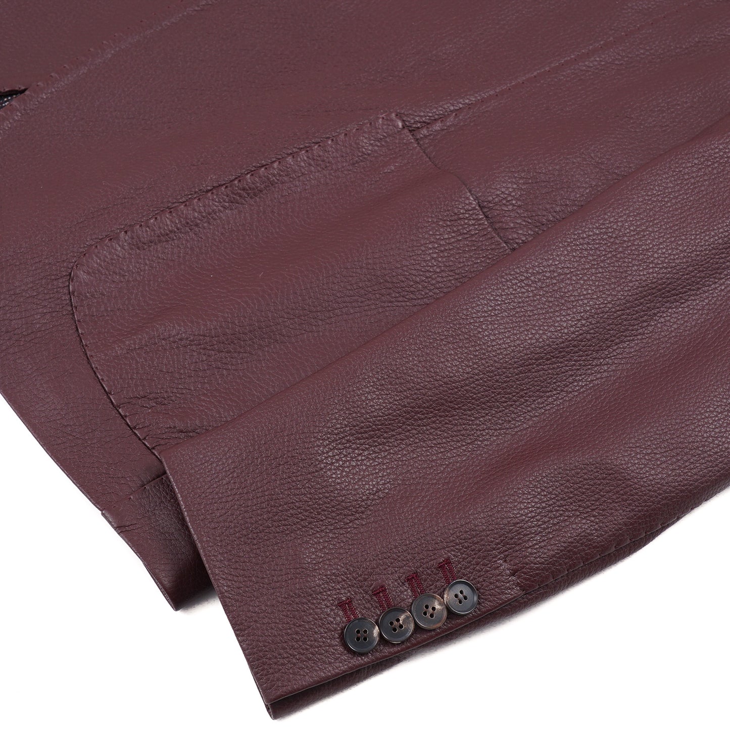 Rifugio Burgundy Deerskin Leather Blazer - Top Shelf Apparel