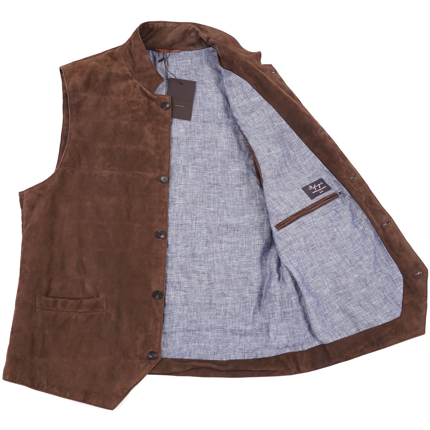 Rifugio Nappa Lambskin Suede Vest - Top Shelf Apparel