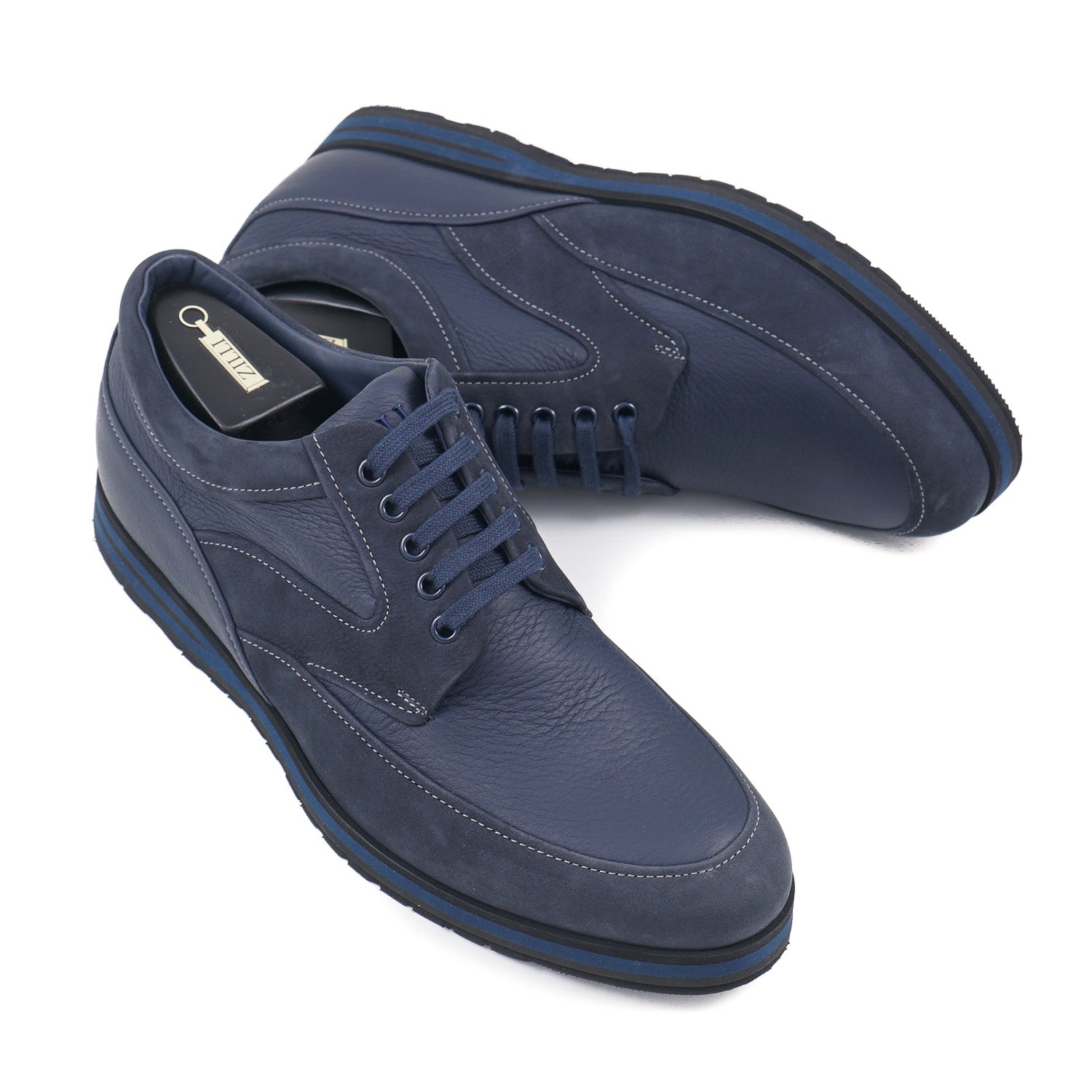 Zilli Nubuck and Calf Leather Sneakers - Top Shelf Apparel