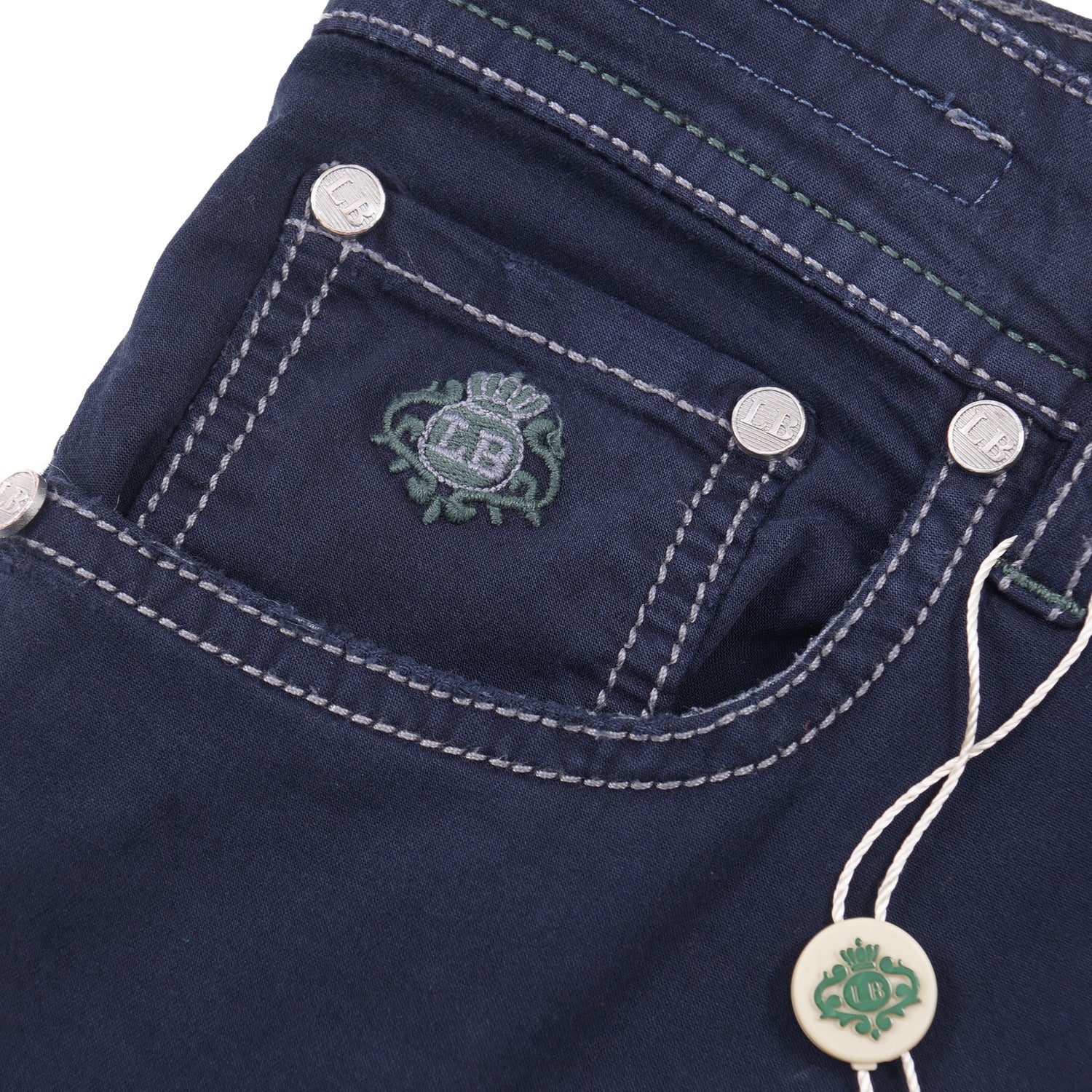 Luigi Borrelli Slim-Fit Lightweight Denim Jeans - Top Shelf Apparel