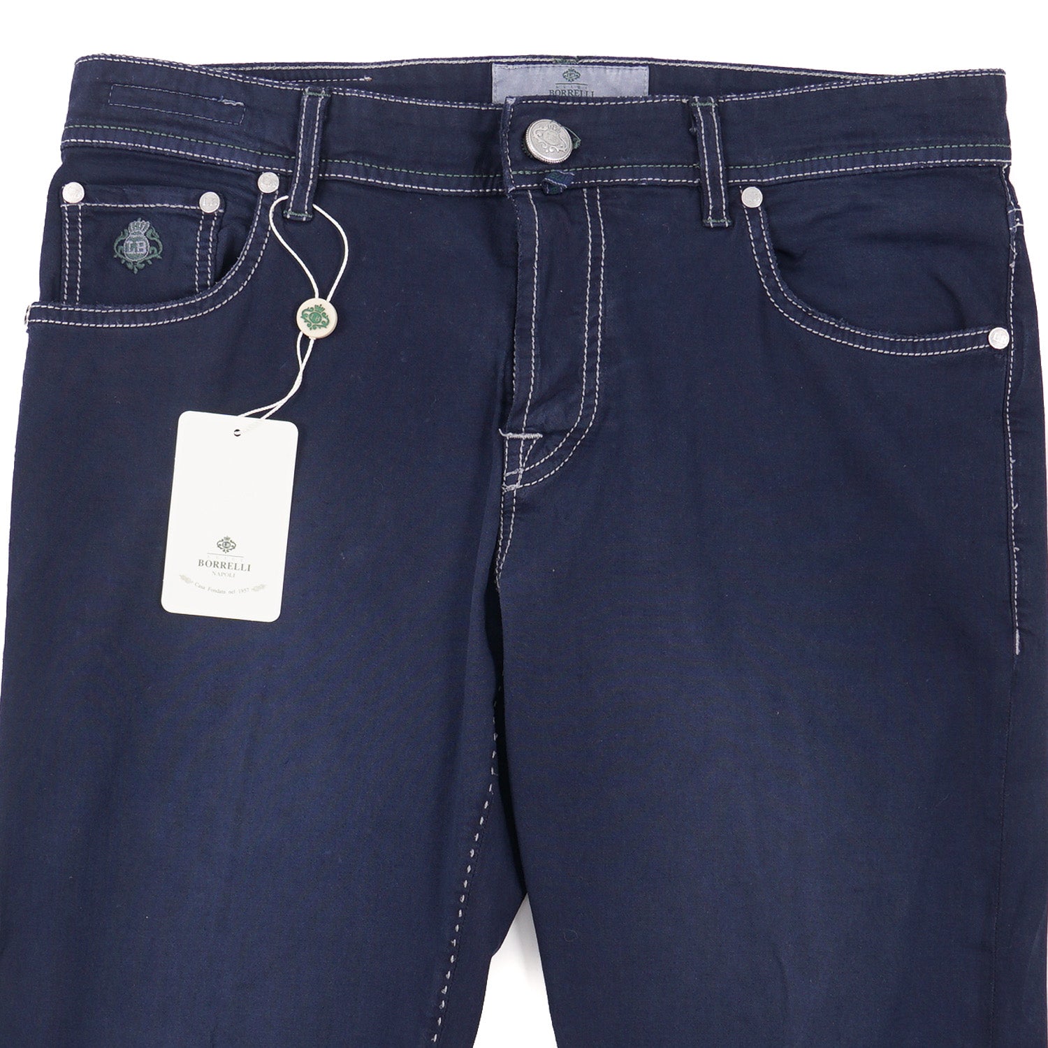 Luigi Borrelli Slim-Fit Lightweight Denim Jeans - Top Shelf Apparel