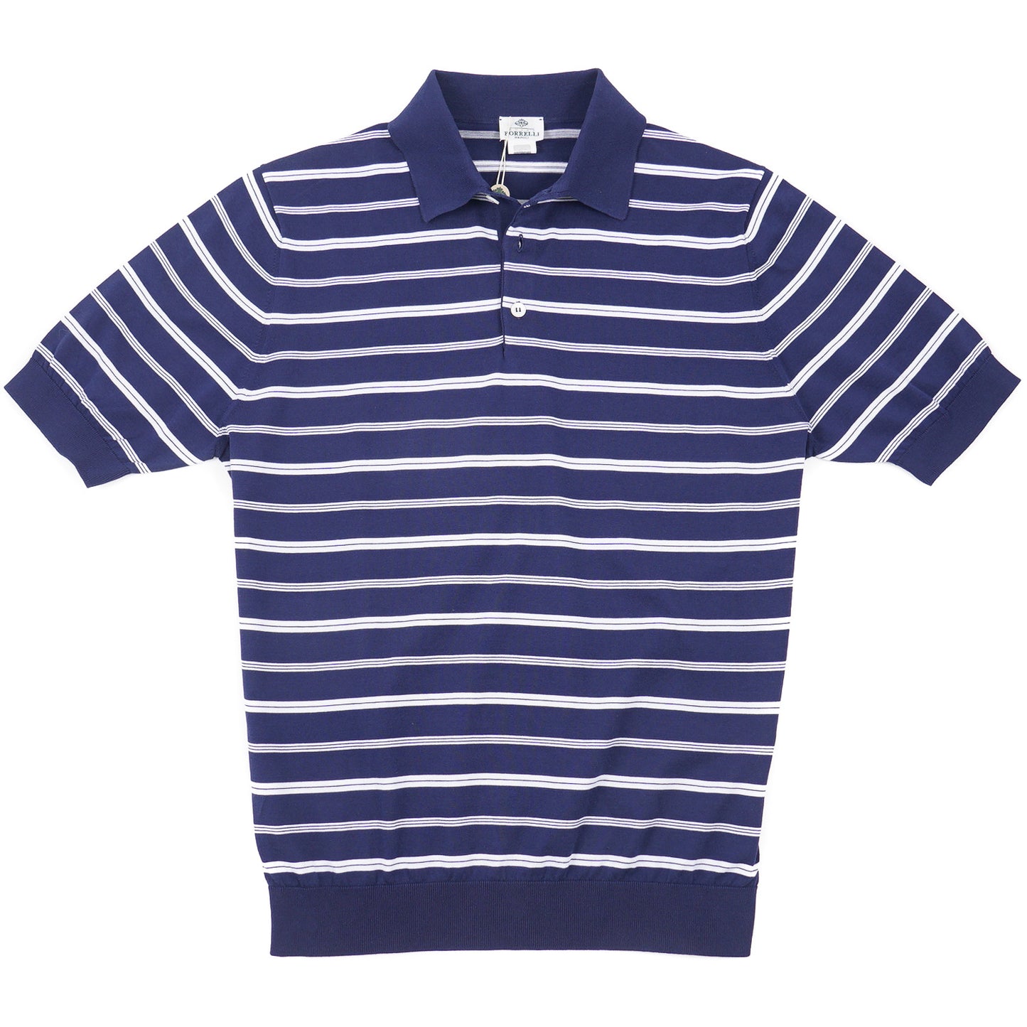 Luigi Borrelli Striped Cotton Polo Shirt - Top Shelf Apparel