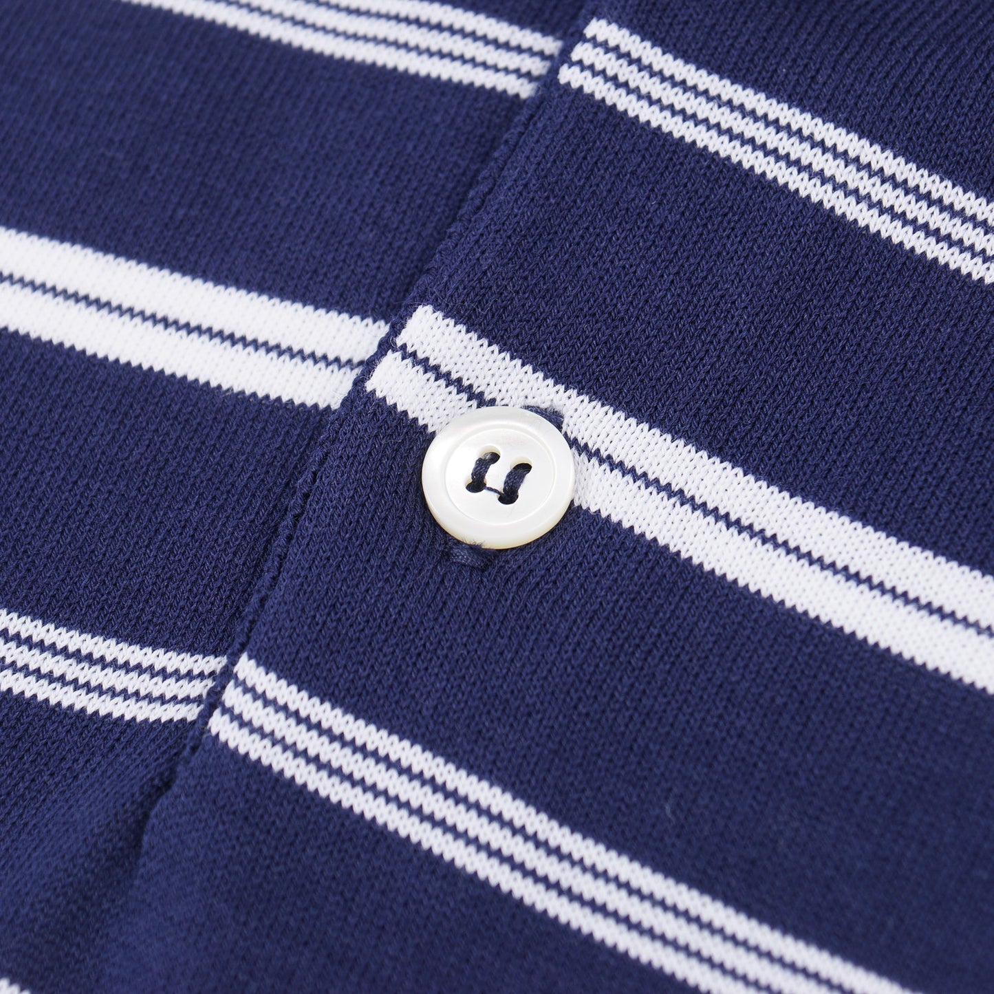 Luigi Borrelli Striped Cotton Polo Shirt - Top Shelf Apparel