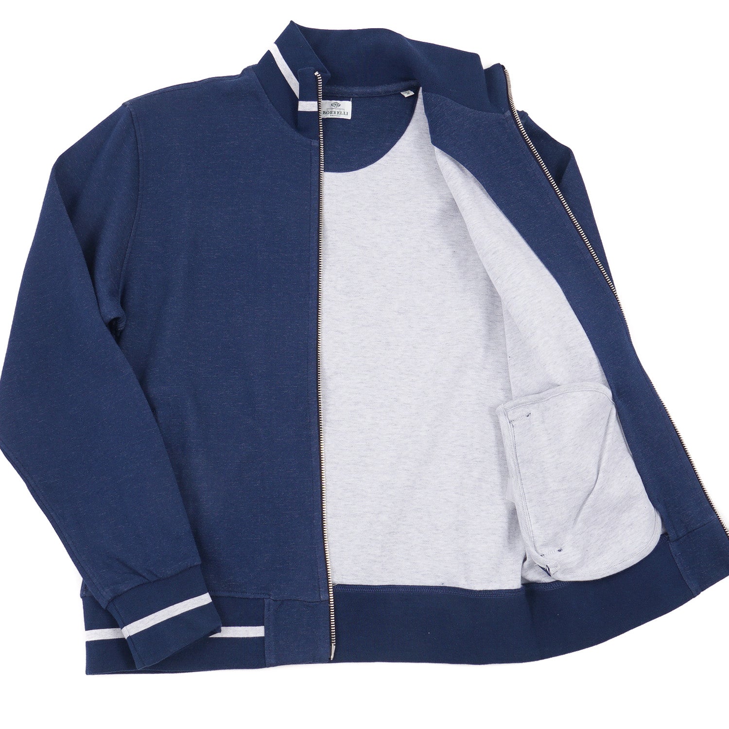 Borrelli Jersey Cotton Athletic Jacket - Top Shelf Apparel