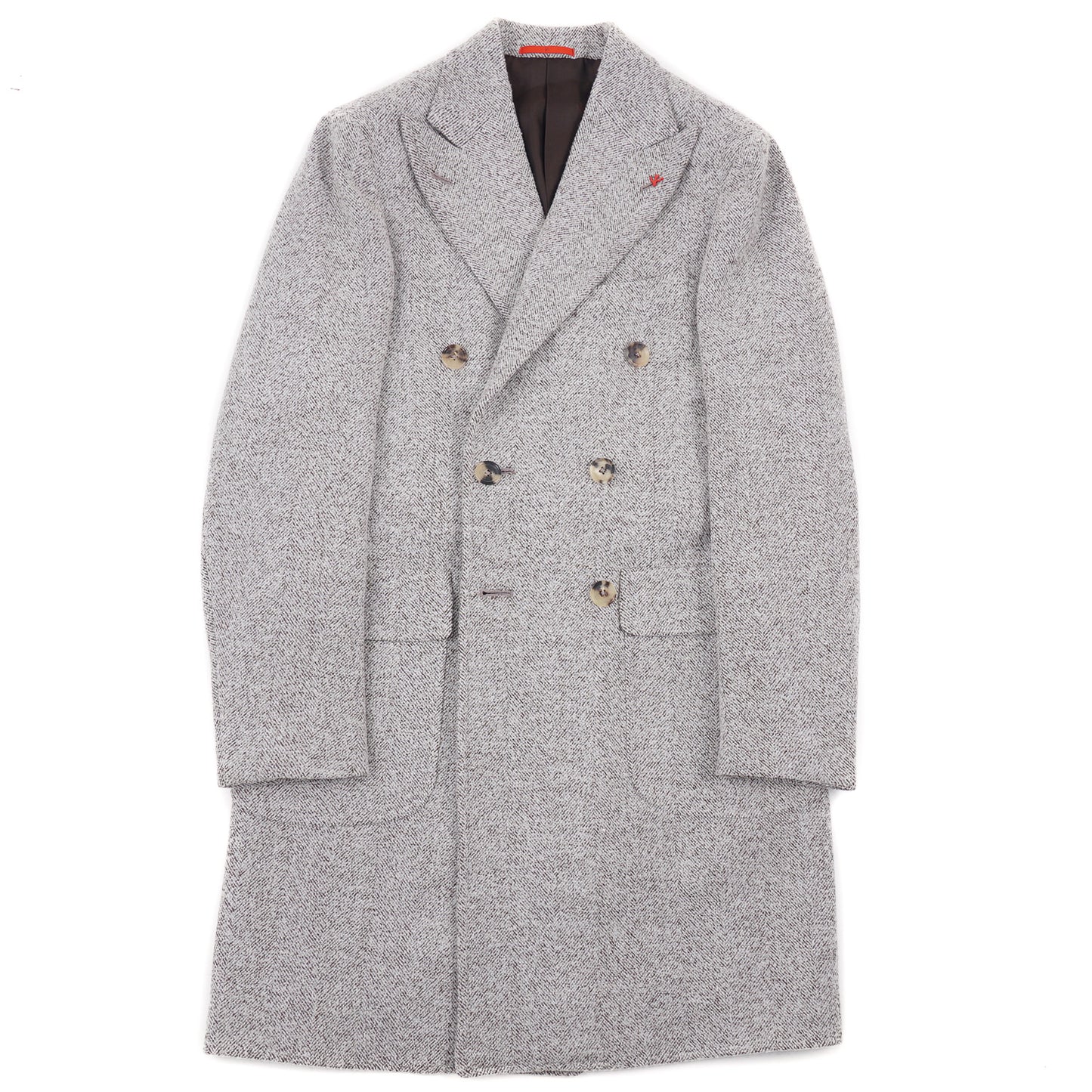 Isaia Slim-Fit Patterned Wool Overcoat - Top Shelf Apparel