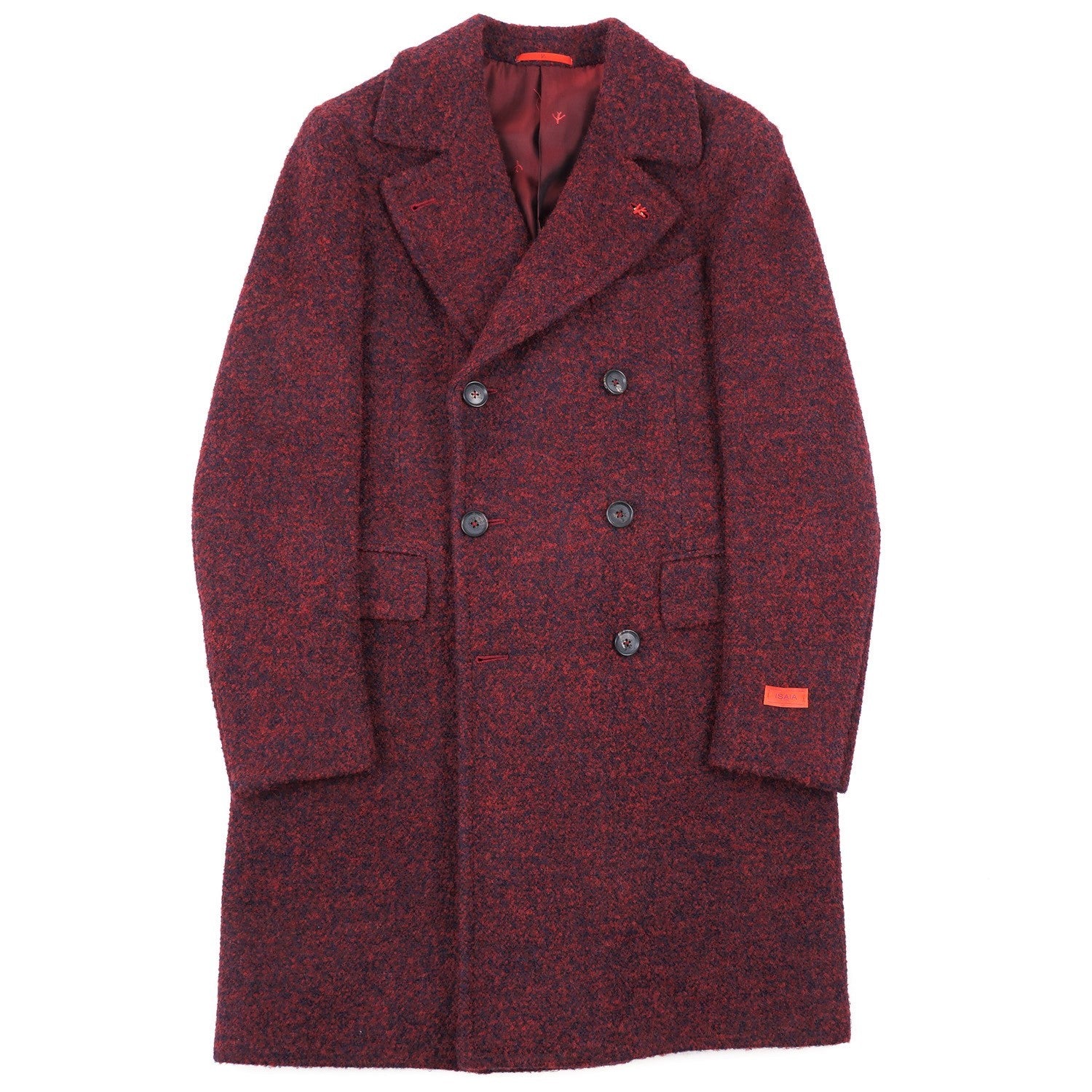 Isaia overcoat clearance