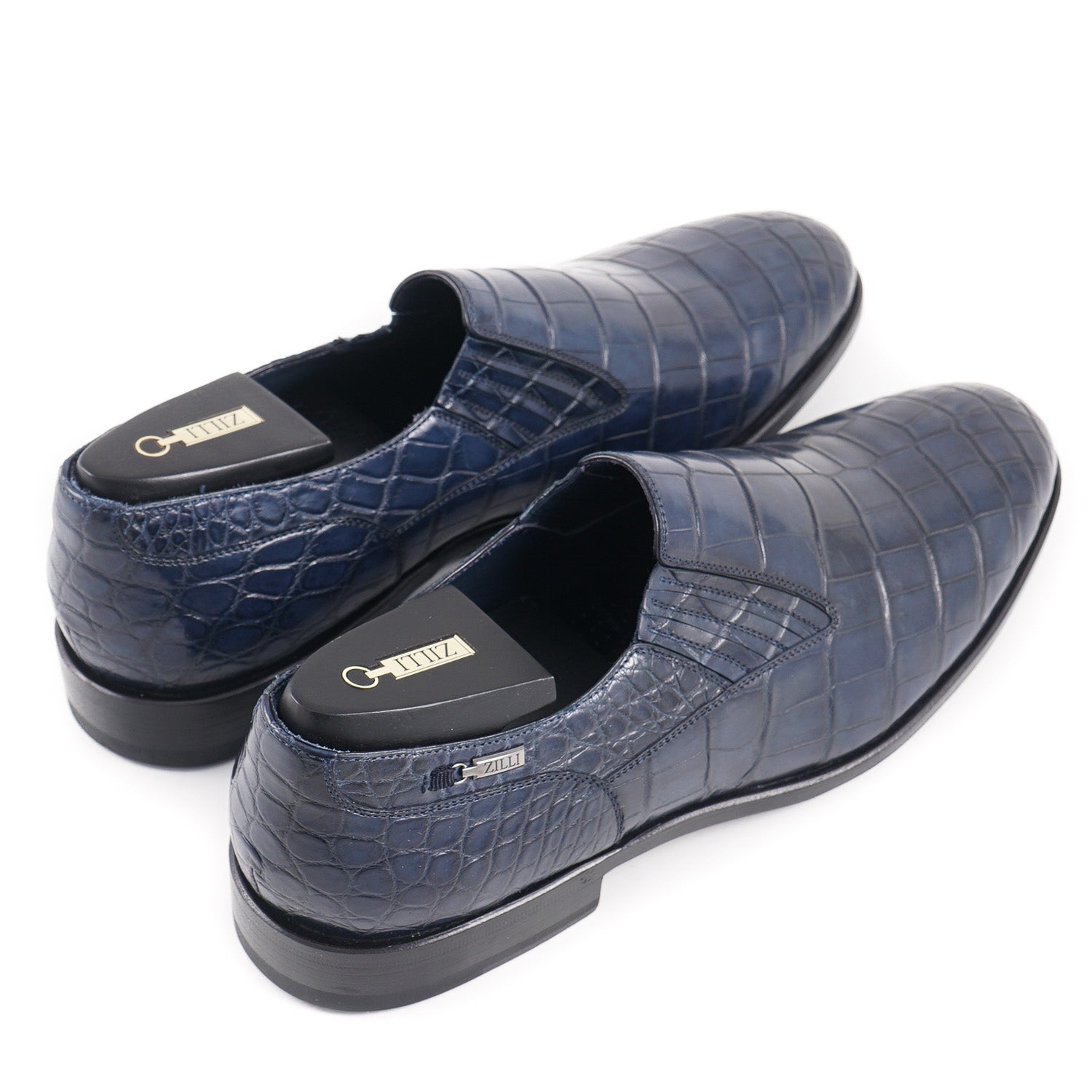 Zilli Navy Blue Full Crocodile Loafers – Top Shelf Apparel